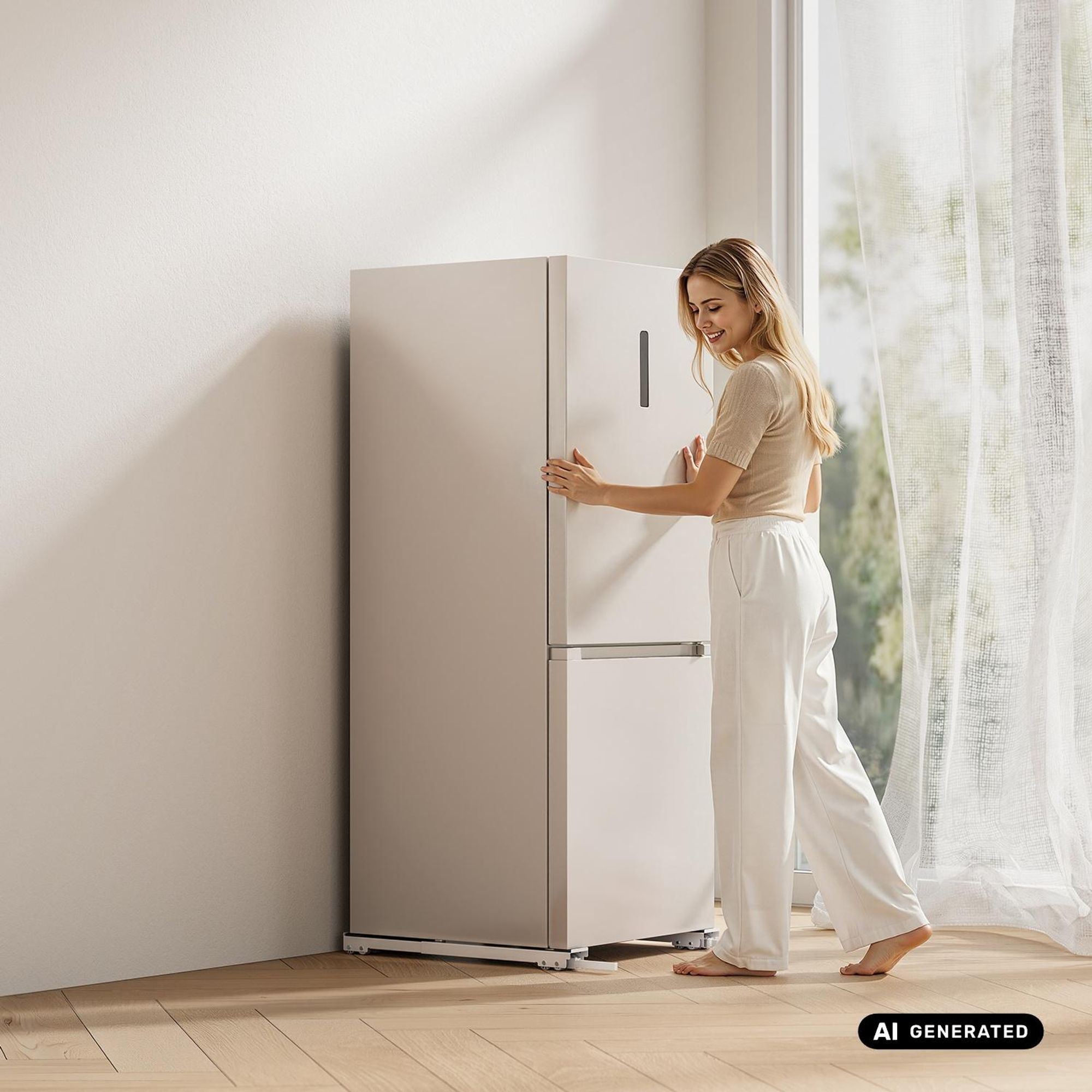Mobile Untergestell für Haushaltsgeräte bis 300 kg Maclean universell einsetzbar höhenverstellbar max. Breite 450–700 mm MC-918