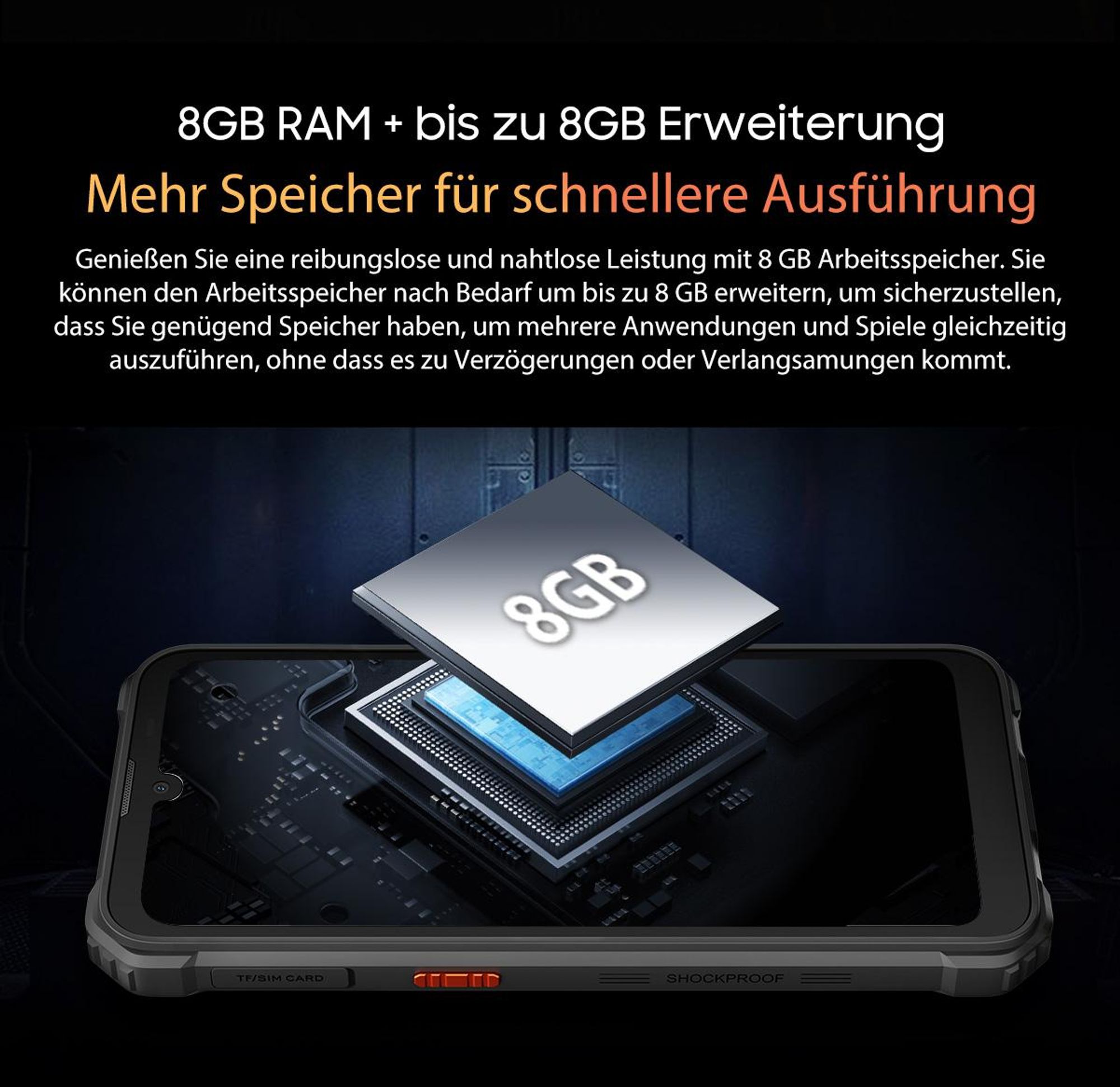 Blackview BV5300 Plus NFC Outdoor Smartphone Ohne Vertrag,  6,1 Zoll, 16GB+128GB, Helio Octa-Core, 6580mAh, Dual Nano-SIM, DokeOS 4.0