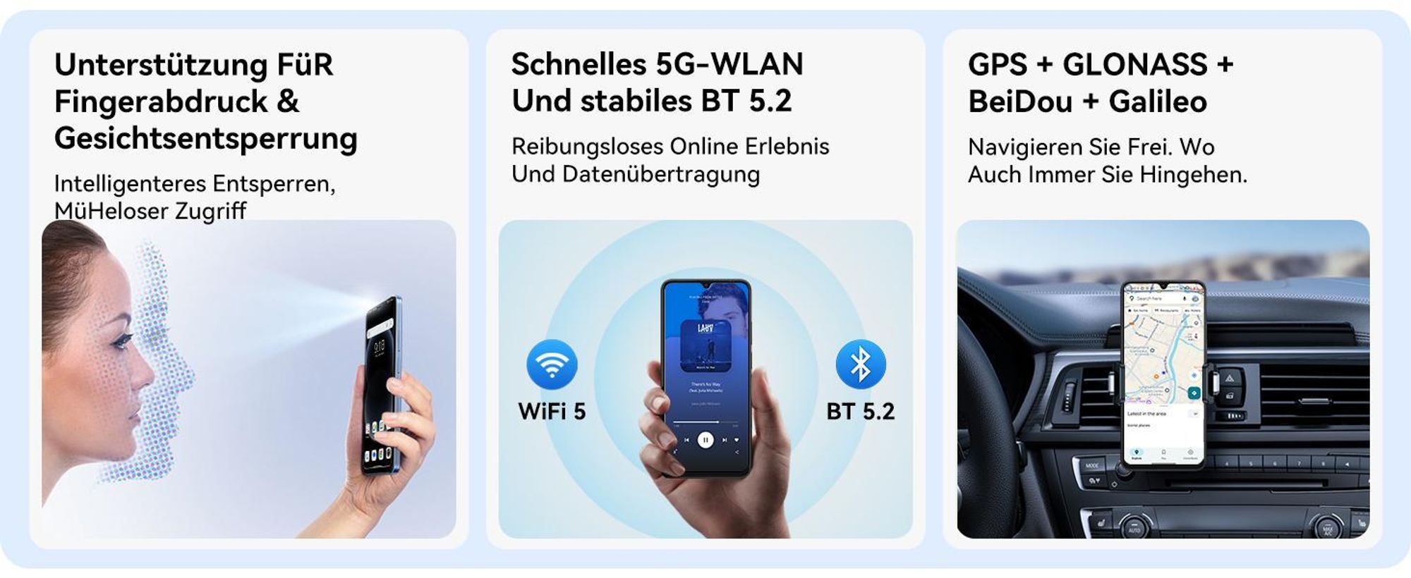 Blackview WAVE 10 Smartphone Ohne Vertrag, Android 16, 32+128GB,Dual SIM,120Hz, 6.88",32 MP, Live-Fotos, 5000 mAh, Face ID, WiFi 5G, Doke OS 5.0