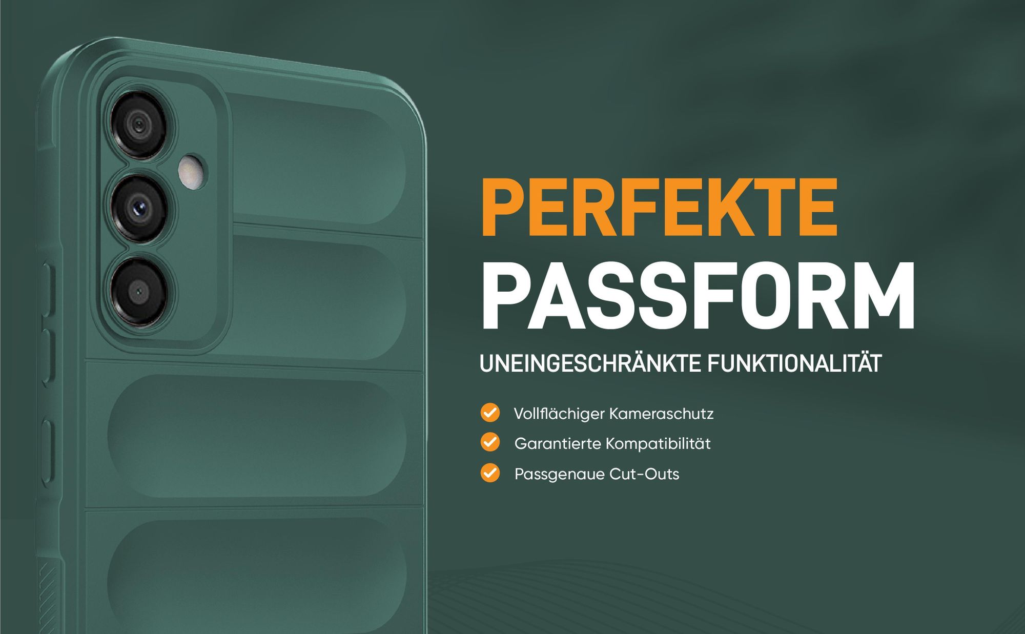 Grünes robustes Smartphone Cover für Samsung Galaxy A34 5G mit perfekter Passform