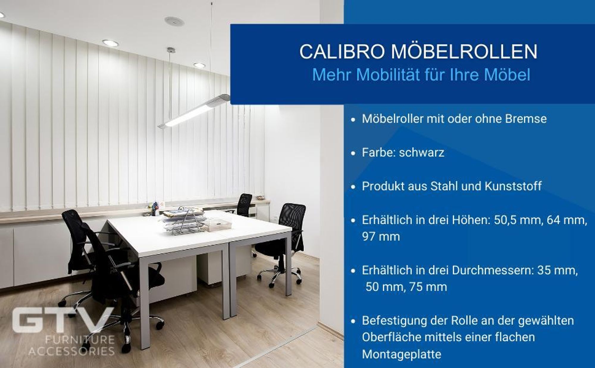Möbelrollen GTV CALIBRO