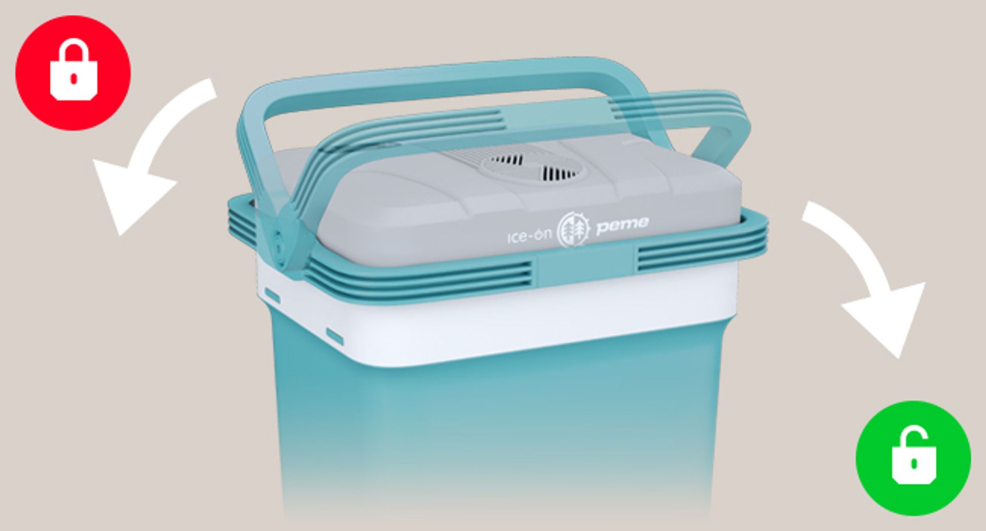 PEME Essential 26 L Elektrická chladiaca taška do auta – s napájaním zo zásuvky, termoelektrická chladiaca taška do auta, kempingová minichladnička, taška na udržiavanie teploty, USB, extrémne tichá