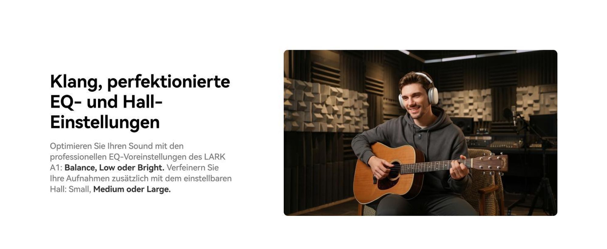 Hollyland Lark A1 Combo USB-C RX + Lightning RX + Ladecase-Mikrofon