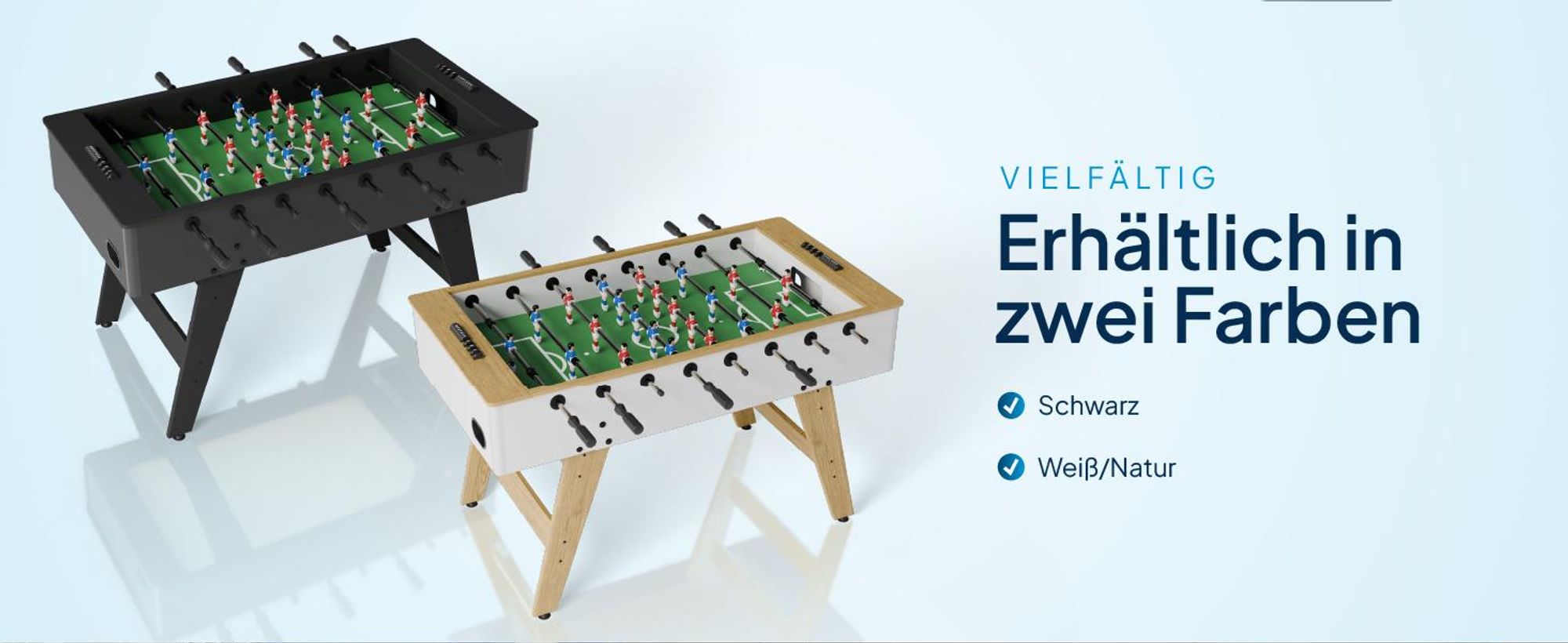 Artsport Tischkicker ProKick - Kickertisch mit Torzähler – Schwarz