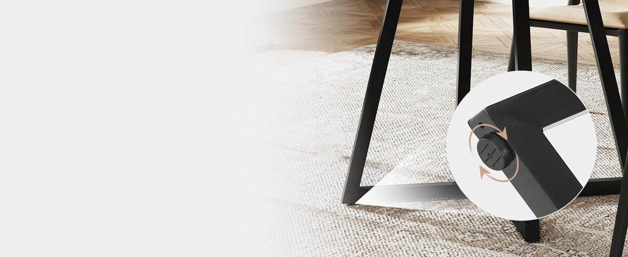 Tribesigns Esstisch, für 2-4 Personen, 80 cm Industrie-Esstisch mit Metallgestell, Küchentisch für Esszimmer, Wohnungen, rustikales Braun & Schwarz