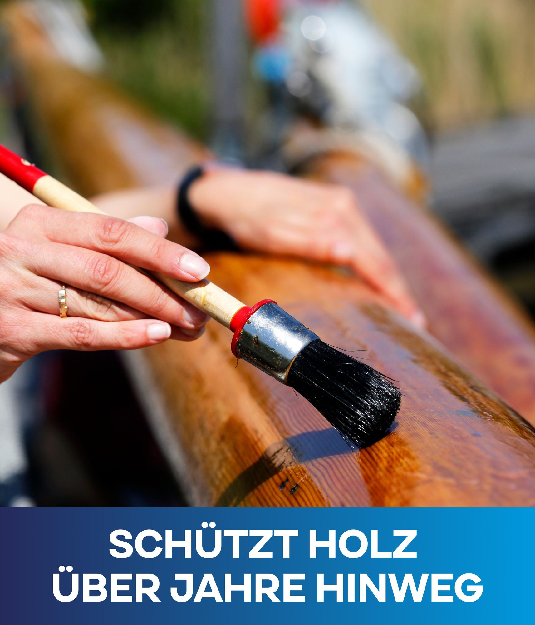 Plid Bootslack 2,5L + Pinselset 3-tlg. Farblos Glänzend – für ca. 25m² / Klarlack Holzlack Schiffslack Holzschutz – wasserfest & strapazierfähig