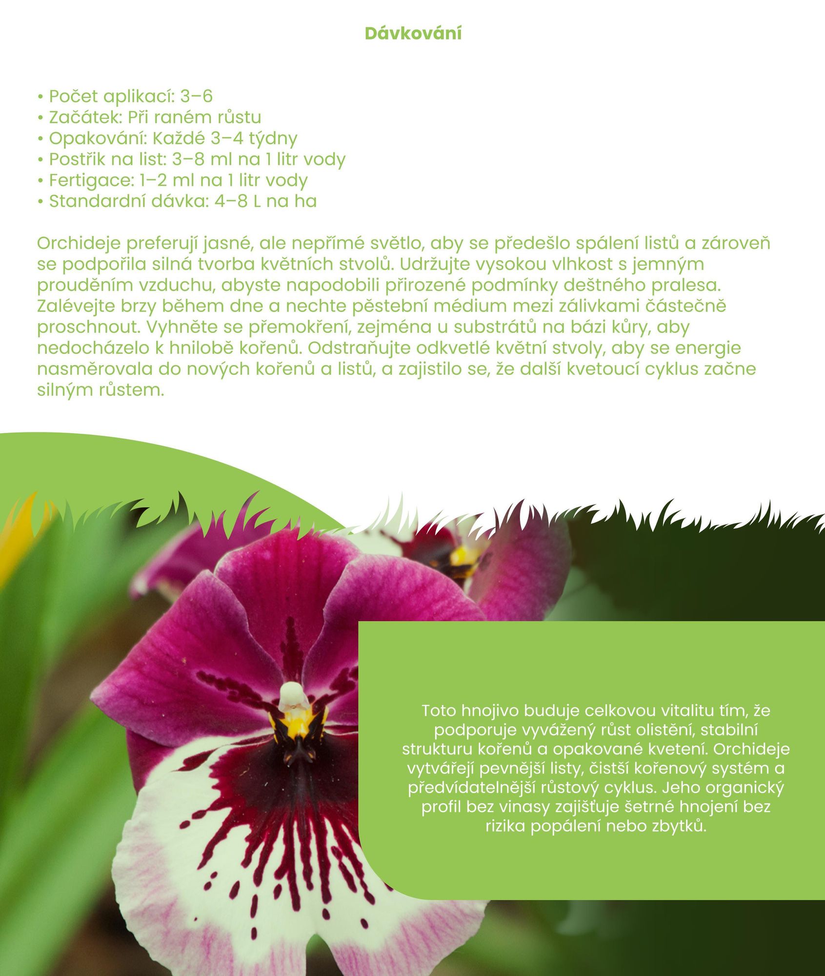 Orchidea Tekuté Hnojivo 10 L – 3-4-3 NPK – Pro Orchidey – Podporuje Stabilný Růst & Dlhotrvajúce Květy – Organifer