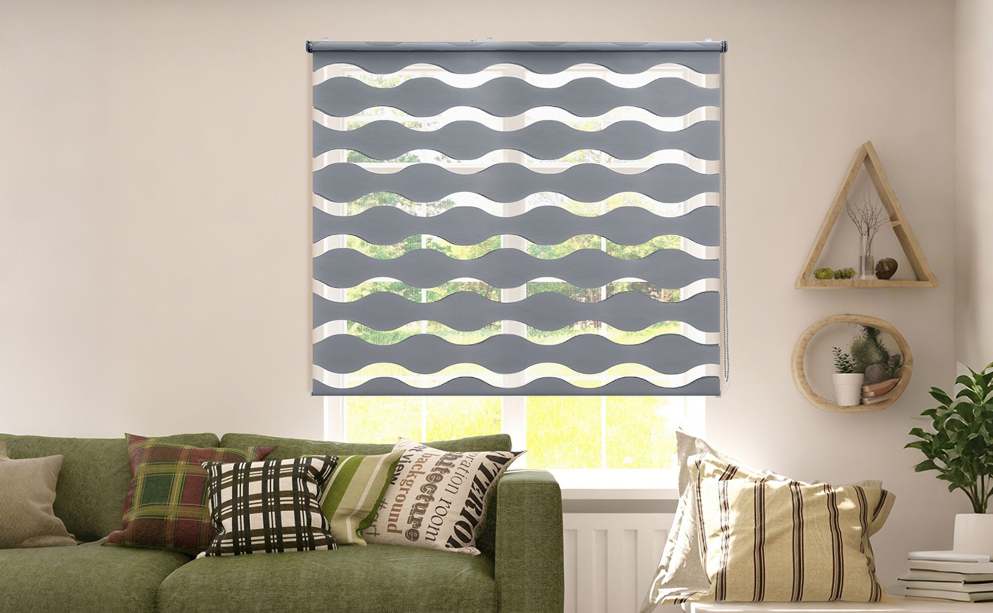 Doppelrollo Doppelrollo Wellen Duo-Rollo Klemmfix ohne Bohren Doppelrollo Welle 90x130cm Dunkelgrau