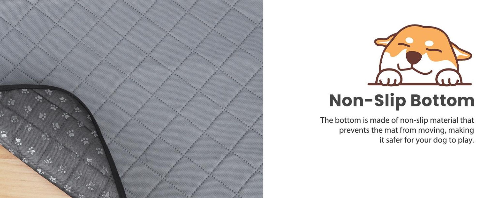 Nobleza 2 Stück Welpenunterlagen Waschbar, 90 x 80 cm Wiederverwendbare Matten für Hunde, Schnell Absorbierend Puppy Training Pads für Sofa und Boden