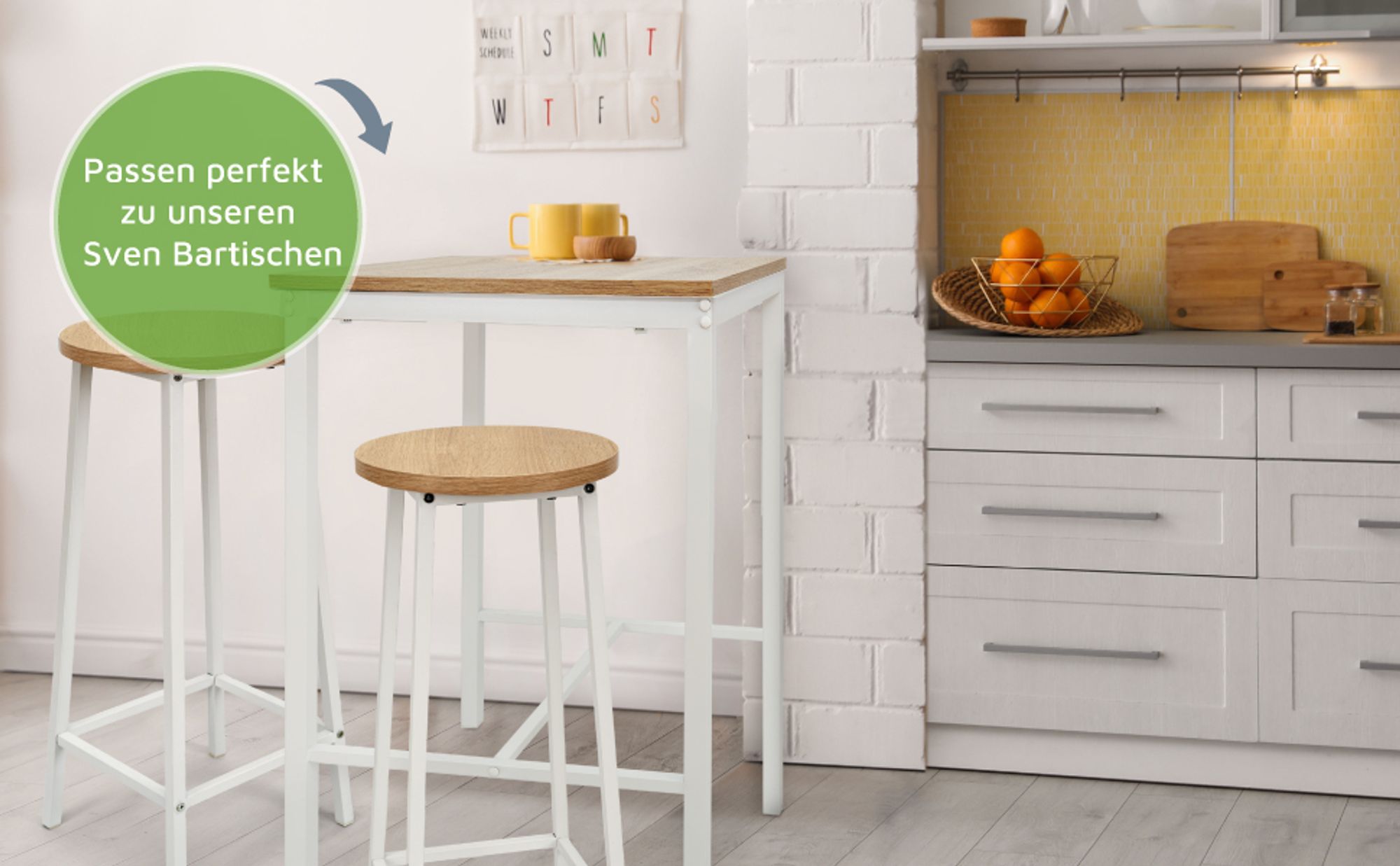 Bartisch mit 2 Barhocker