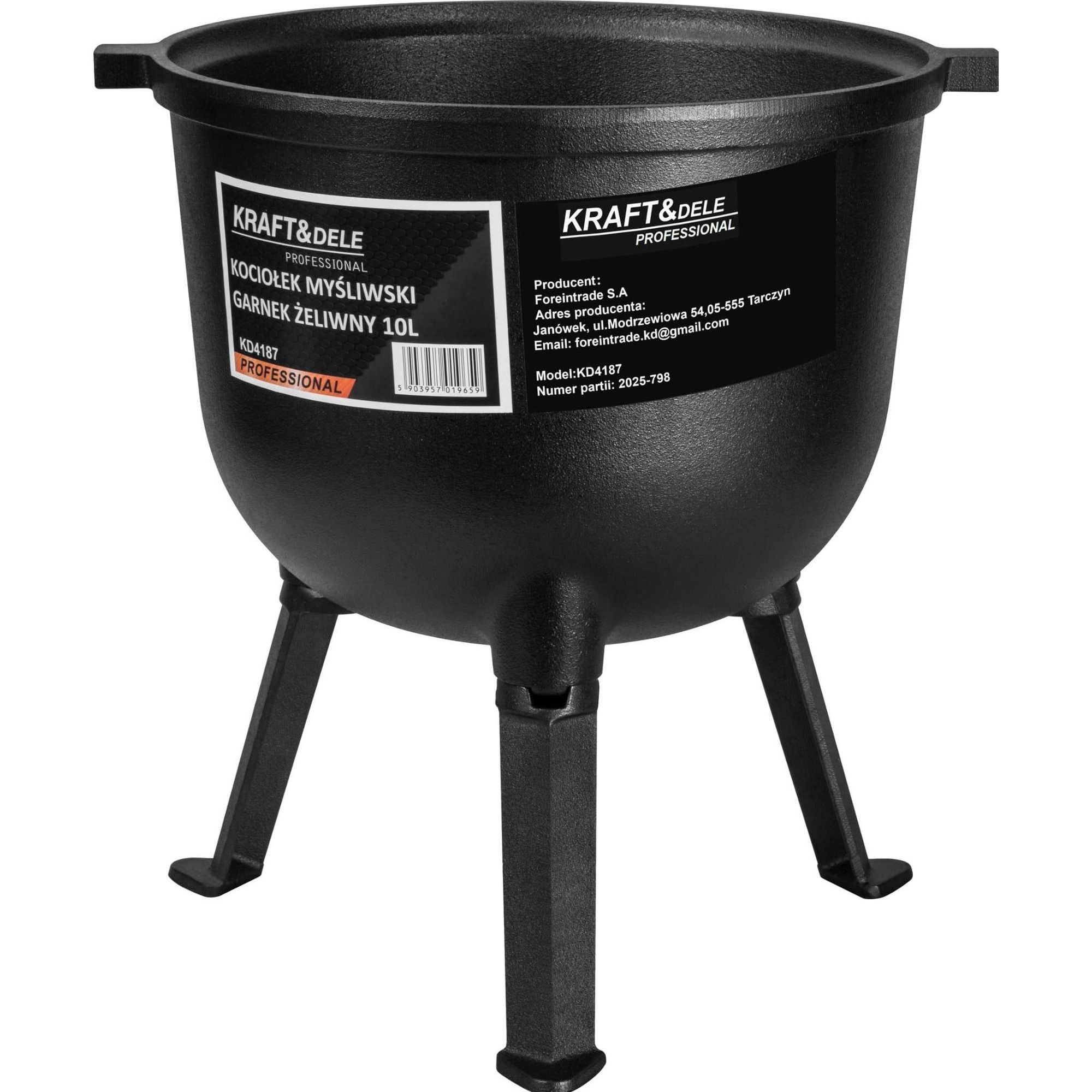 Jagdkessel / Gusseisentopf 10 l KD4187