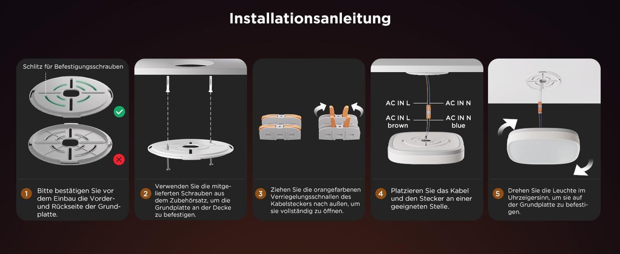 Govee Deckenlampe RGBIC Smart, 2400LM Deckenlampe Schlafzimmer mit 16 Millionen DIY Farben