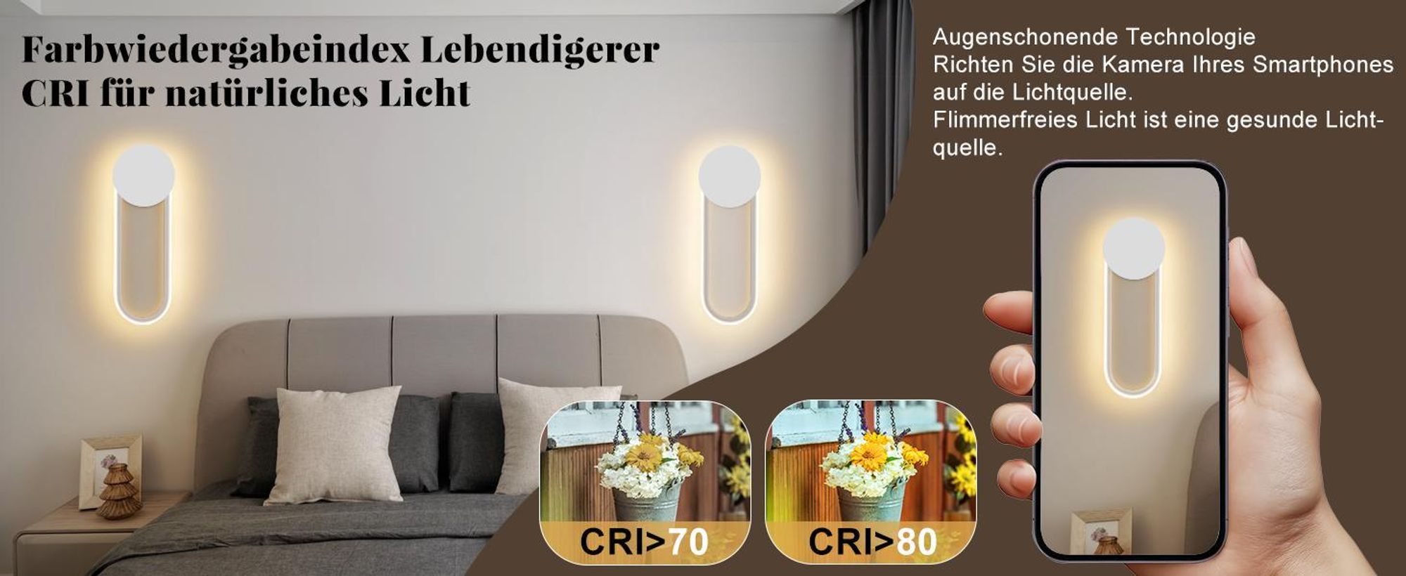 ZMH LED Wandleuchte Innen Wandlampe 12W Treppenhauslampe 41cm Weiß Flurlampe Modern Design 3000K Warmweiß Minimalistische Wandbeleuchtung für Schlafzimmer Wohnzimmer Flur Treppenhaus Küche