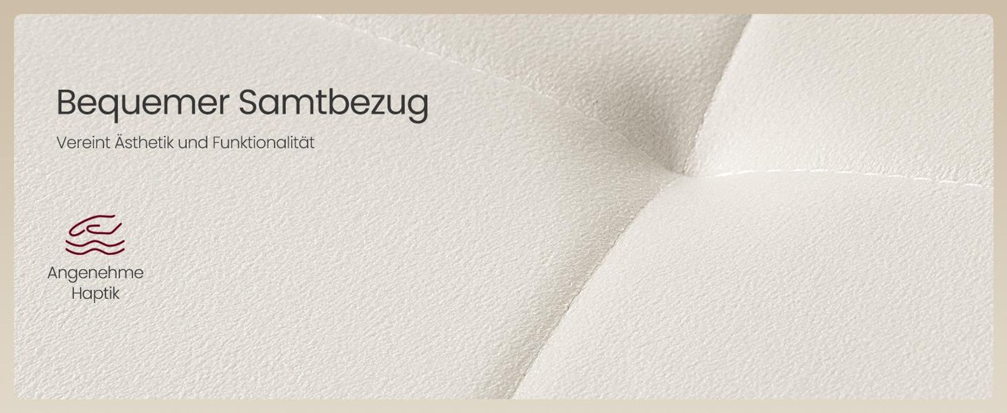 VASAGLE Drehbare Esszimmerstühle 4er Set, Ergonomische Polsterstühle aus Samt, 43 x 52 x 83 cm, Beige