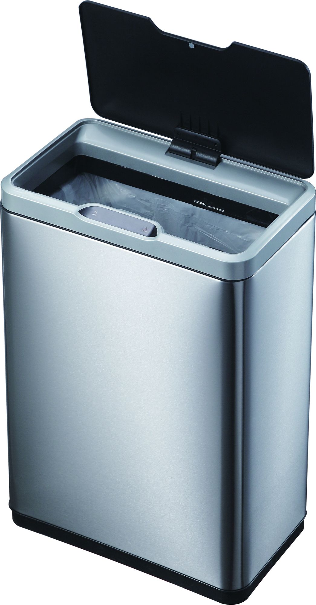 EKO - Mirage Sensor Abfalleimer 45 Liter - Stainless steel Plastic - Matt Edelstahl, Schwarz