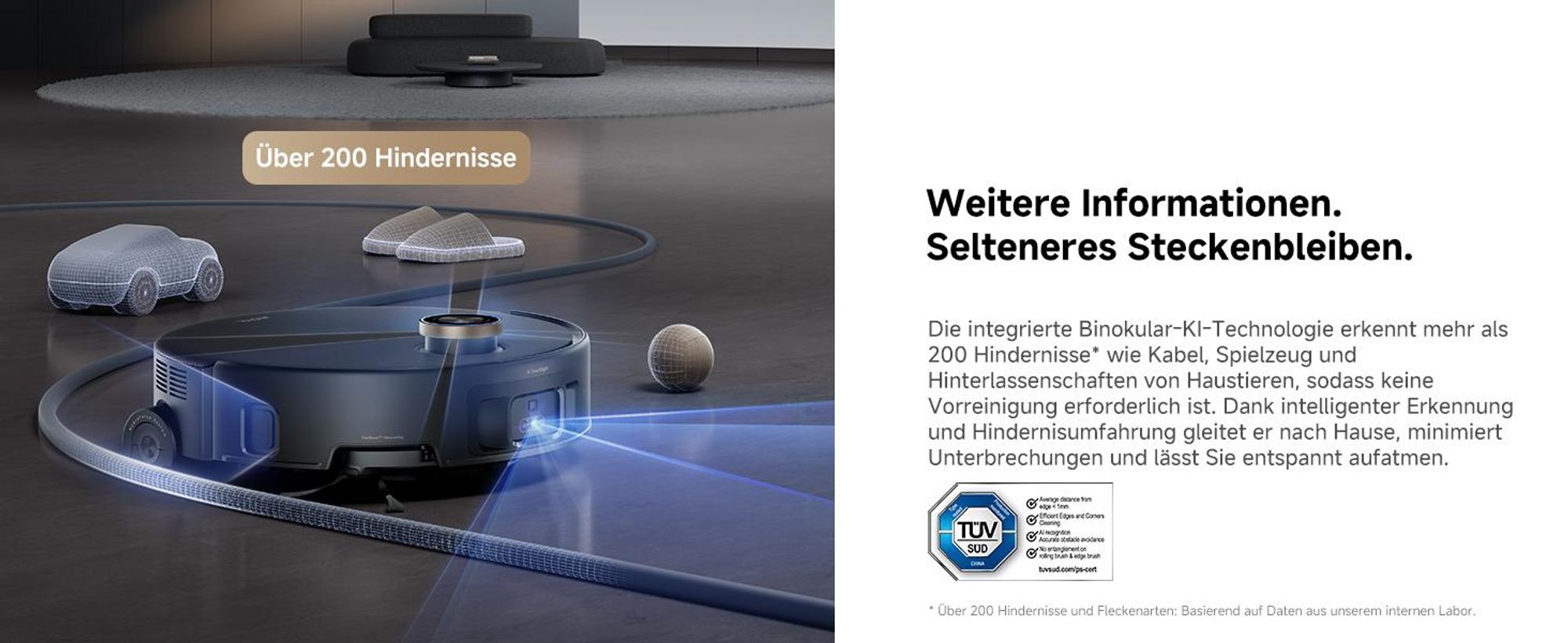 MOVA Z60 Ultra Roller Complete Saugroboter 28.000 Pa, HydroForce™ Hochdruck-Wischen, AutoShield™ Teppichschutz, StepMaster™ 2.0, FlexScope™ Navigation