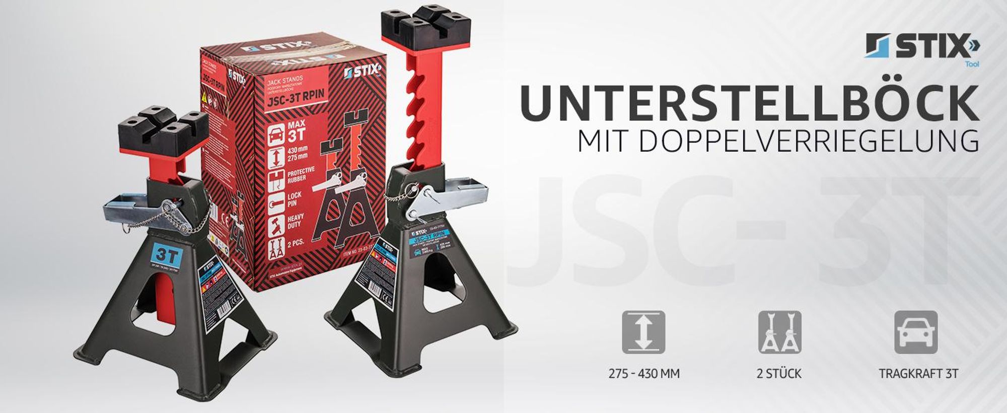 unterstellbock 3t höhenverstellbar mit gummiauflage für auto reparatur