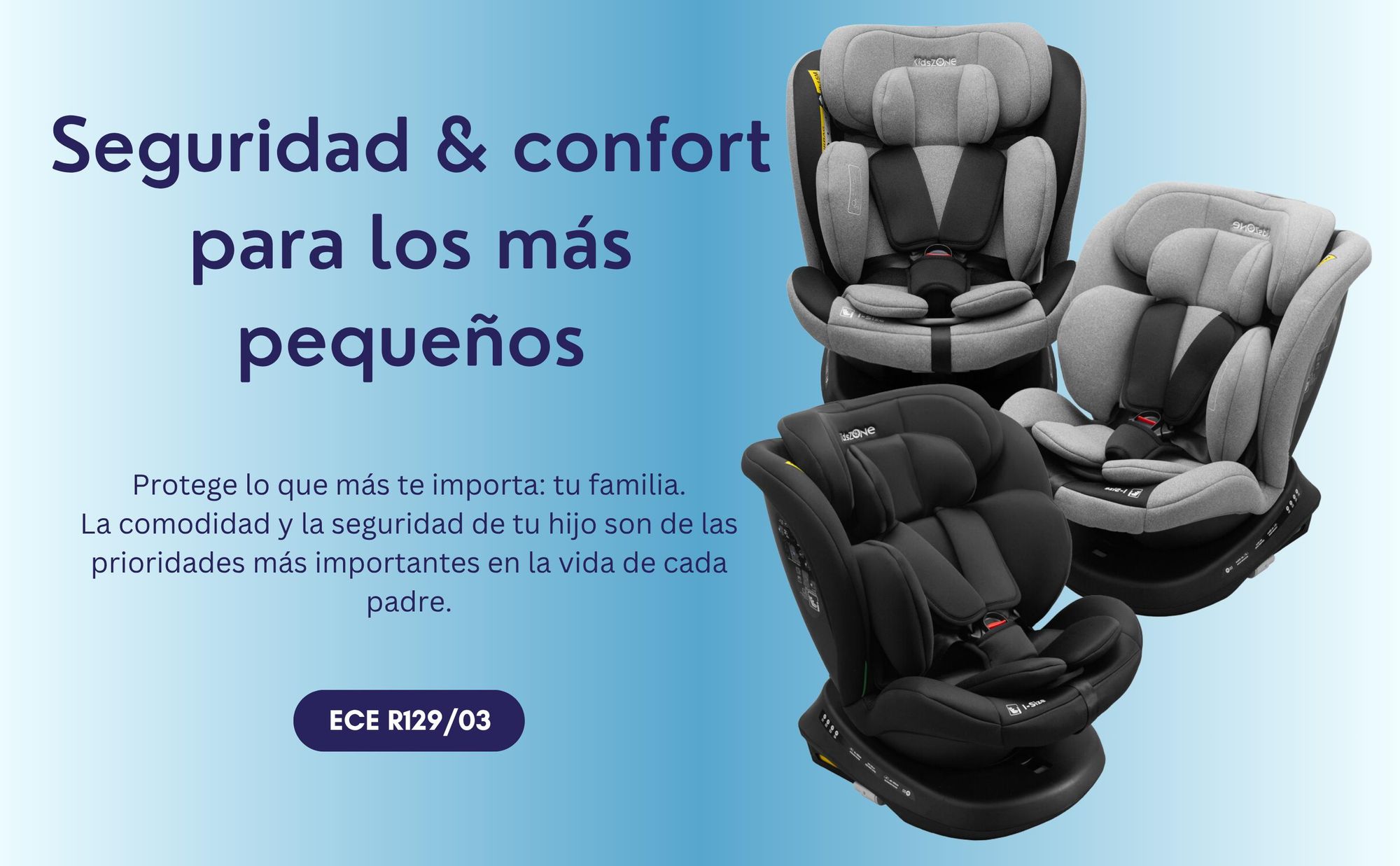 Sillas de coche infantiles i-Size, seguras y cómodas para niños