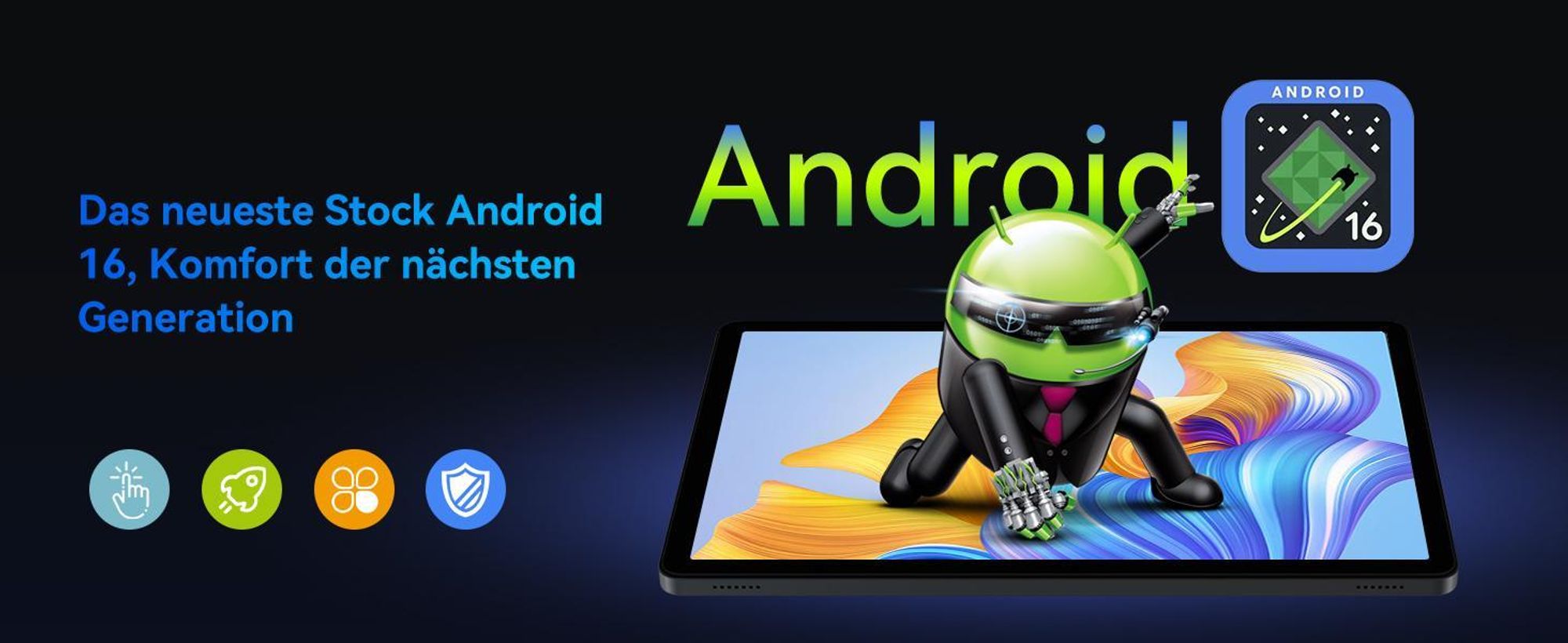 TABWEE T90 Tablet Android 16, 11 Zoll, 24GB (8+16) RAM+128GB ROM(2TB TF), 5G WiFi, mit Stift/Maus/Tastatur, 8000mAh/16MP+8MP/Widevine L1/Gemini AI