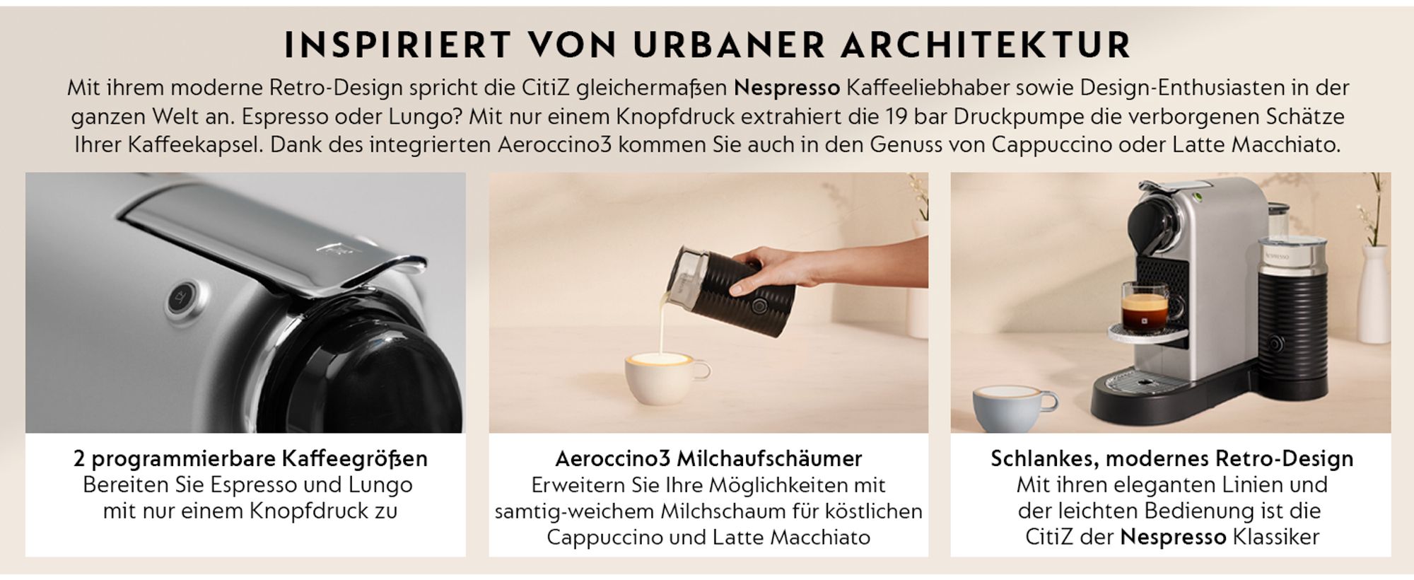 NESPRESSO ORIGINAL | CitiZ&milk | Kaffeekapselmaschine von Krups | Rot