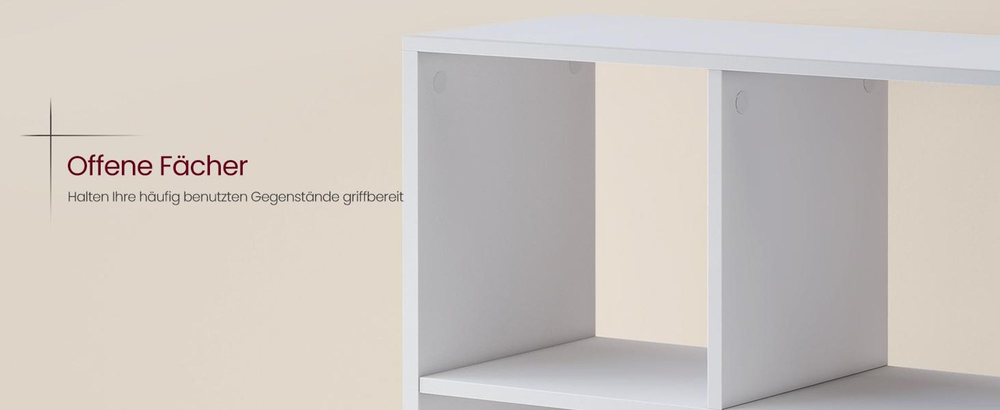 VASAGLE Standregal mit offenen Fächern, 3 Ebenen Würfelregal, Bücherregal für Wohnzimmer, Schlafzimmer, Homeoffice, weiß