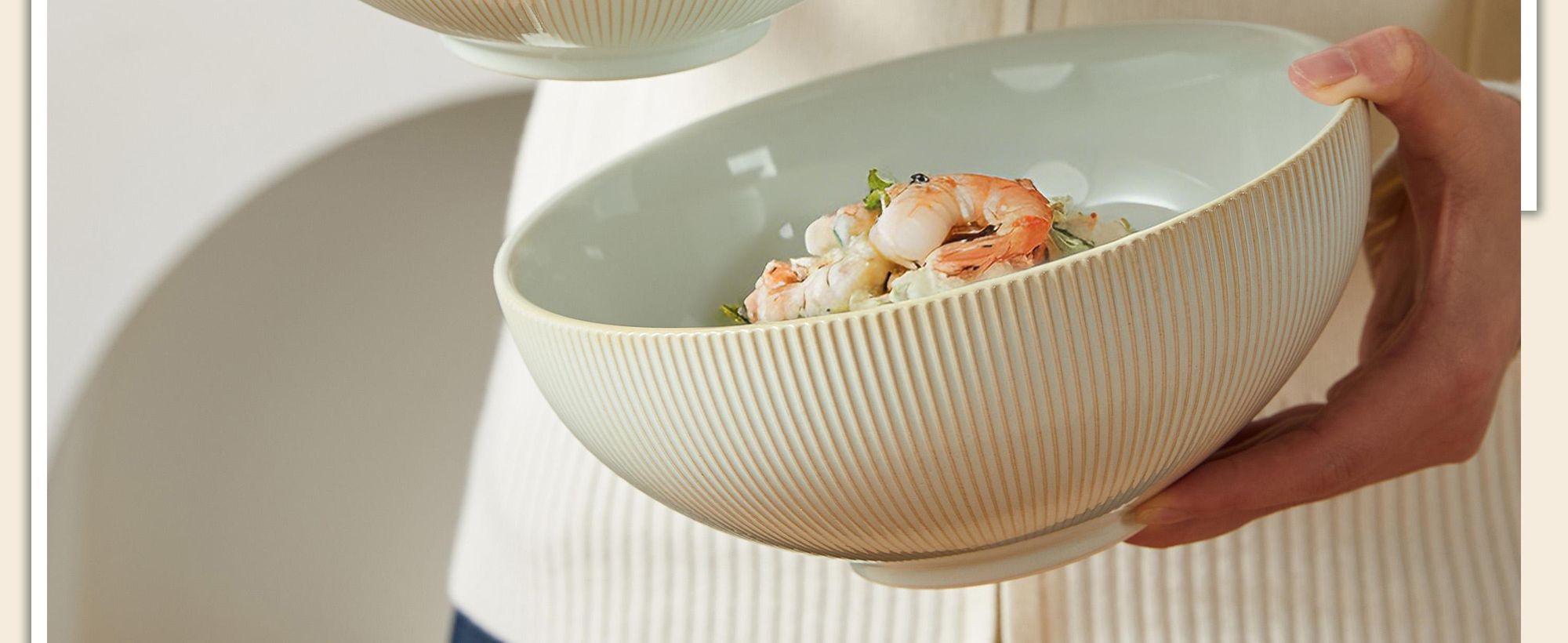 Schüssel Set 6er Ø20 cm Keramik Suppenschüssel Suppenschalen Salatschüssel Müslischalen Suppenteller 6personen mikrowellenfest spülmaschinenfest