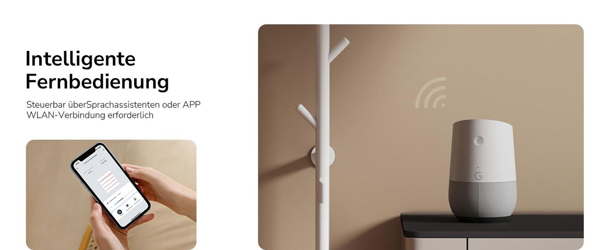 EMKE Elektrischer Handtuchheizkörper 100 W Weiß, LCD-Display, Intelligentes Thermostat, WiFi/APP-Steuerung Timer Baum-Design handtuchwärmer 150cm