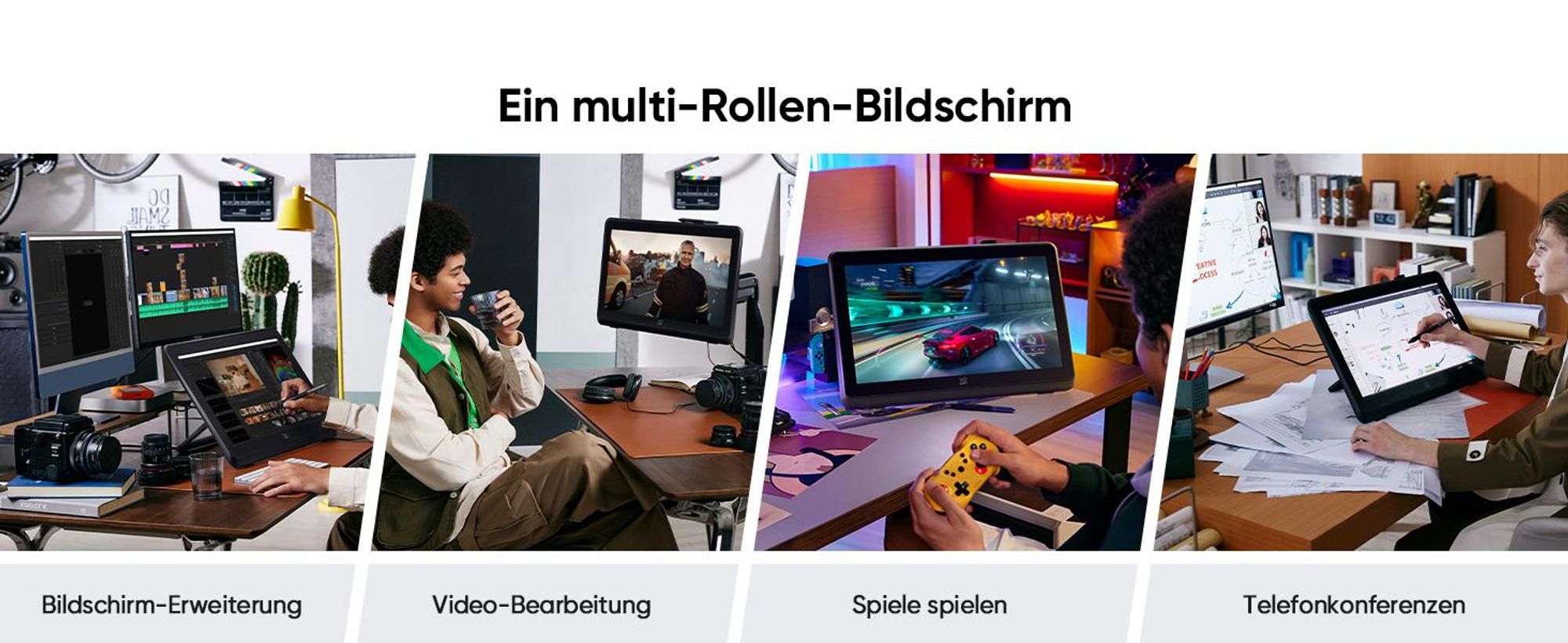 XPPen Artist 22 Plus Grafiktablett mit Display 21,5 Zoll Pen Display, X3 Pro Stift mit 16K Druckstufen, für Bild- und Videobearbeitung