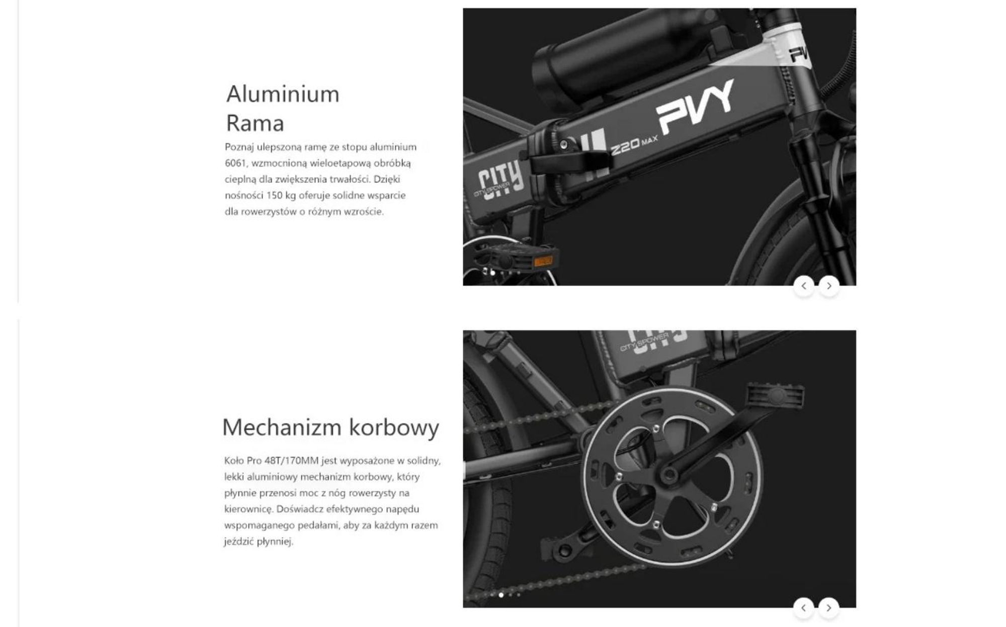 Rower Elektryczny PVY Z20 MAX IT - Silnik 250W Baterią 36V15AH+36V10.6AH 20 Calowe Koła Hydrauliczny Hamulec Tarczowy - Szary