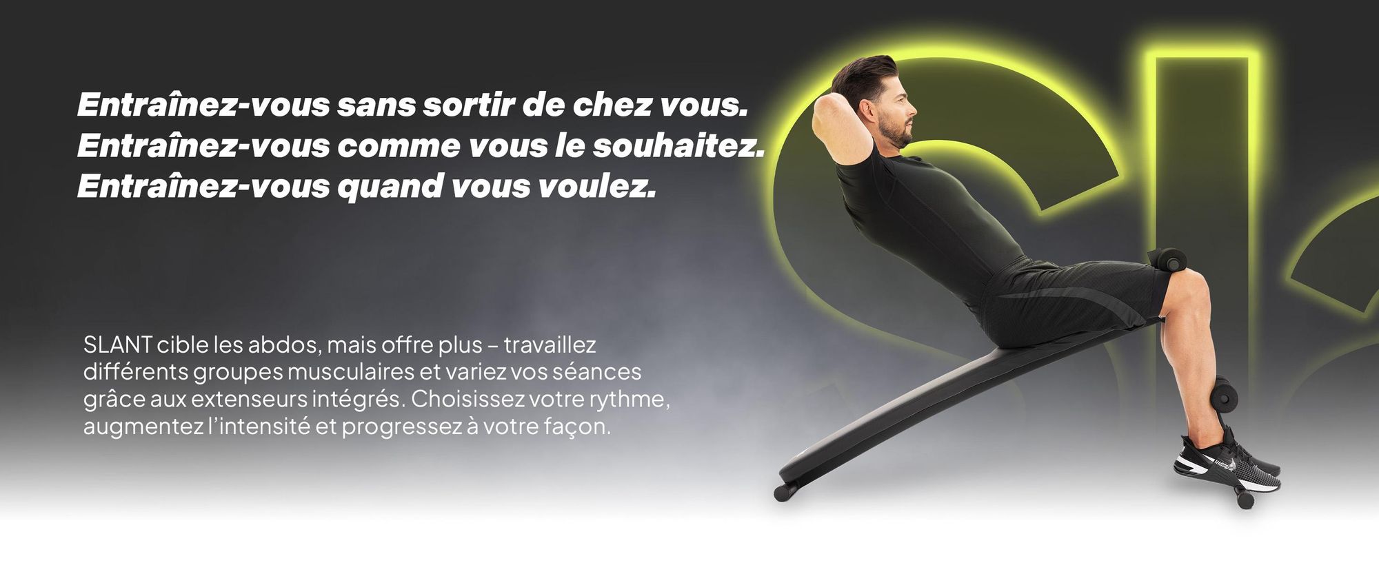 Zipro Banc incliné Slant – Banc de musculation pliable avec extenseurs Banc d'entraînement réglable pour la maison Banc négatif pour les abdominaux Résistant