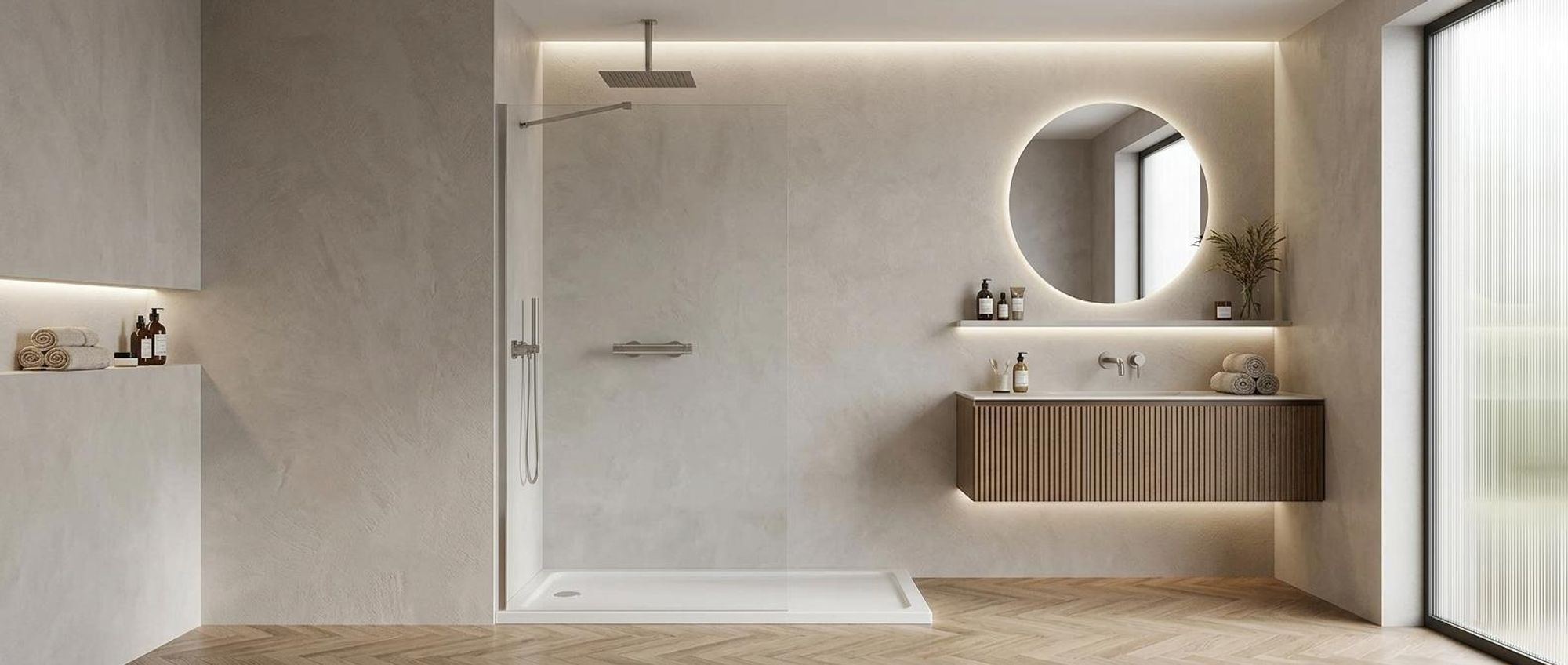 Walk in Dusche Duschabtrennung 90 x 185 cm Duschwand Seitenwand Duschtrennwand 6mm NANO klares Glas SB