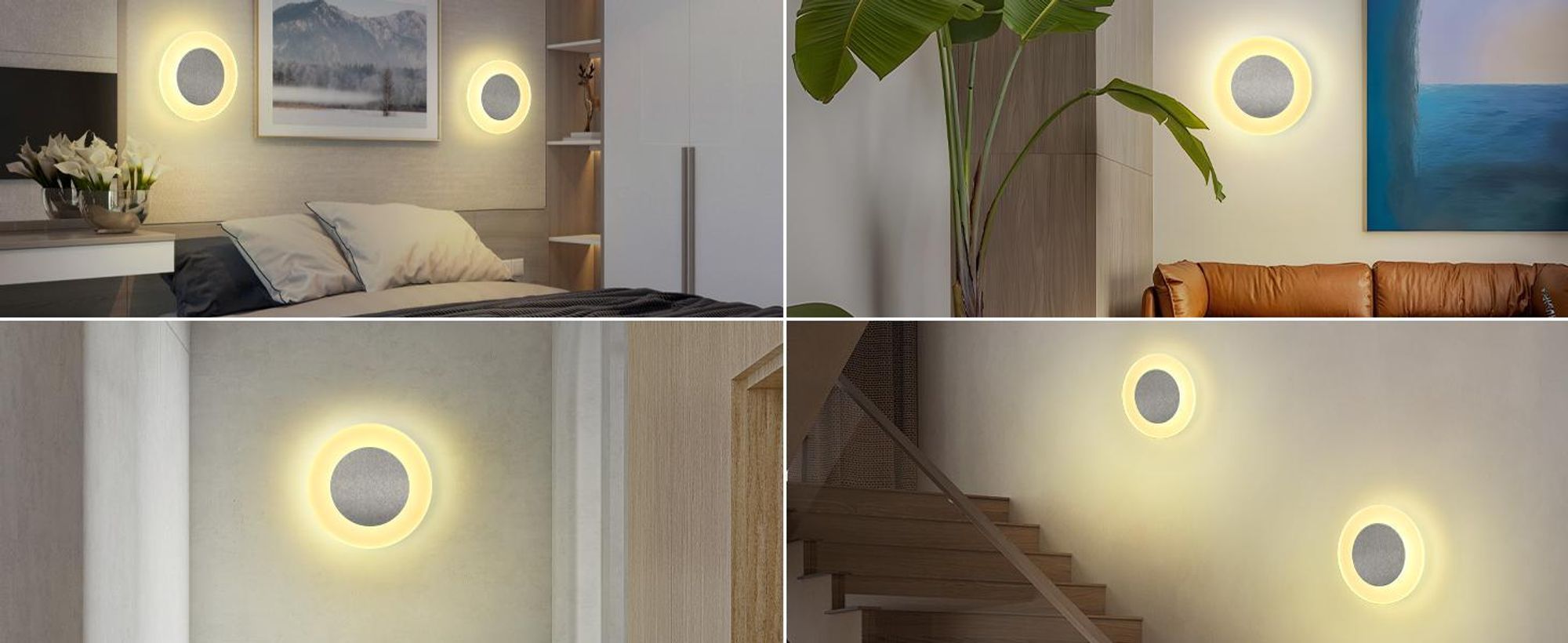 4x LED Luce Per Scale/apparecchio Da Incasso A Parete FOW Per Interni Ed Esterni - Foto 4