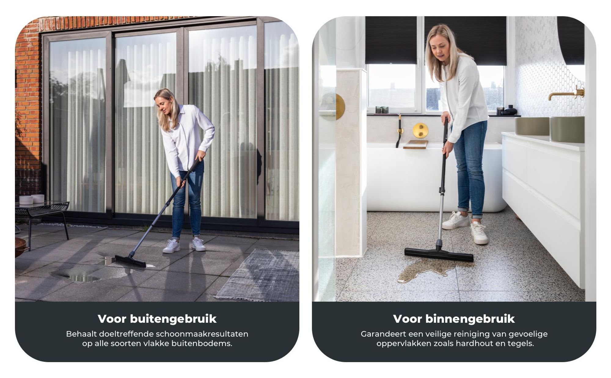 Vloertrekker voor binnen en buiten