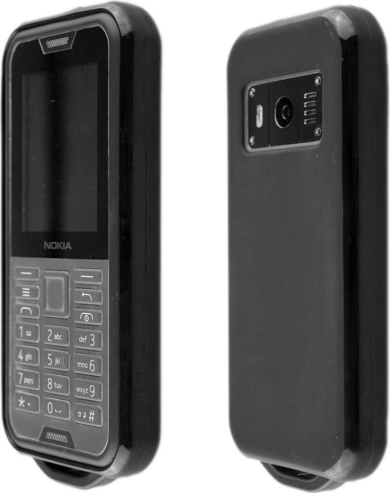 caseroxx Schutz-Hülle TPU-Hülle kompatibel mit Nokia 800 Tough, Gummi Handy Tasche schwarz  Bild 4