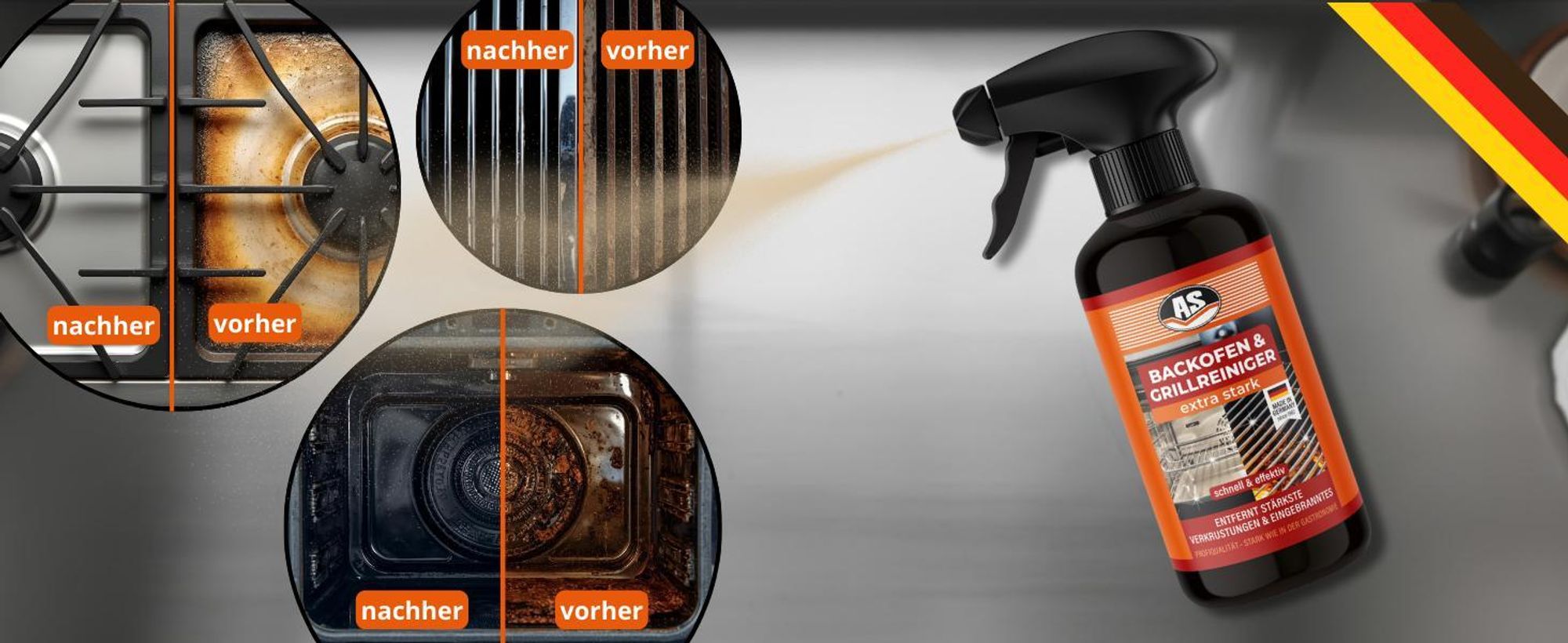 Backofen Reiniger Anwendung