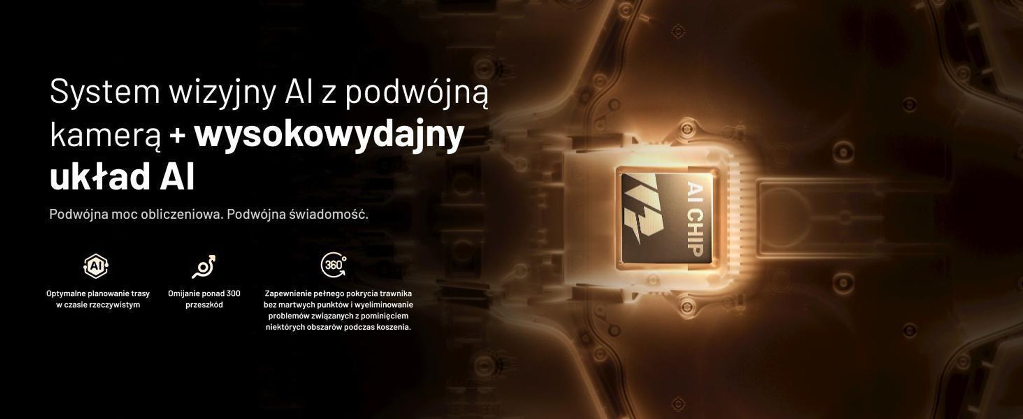 Robot koszący Mammotion LUBA 3 AWD 5000 z garażem, do 5000 m², napęd na wszystkie koła, nachylenie 80%, automatyczne mapowanie, moduł 4G, APP