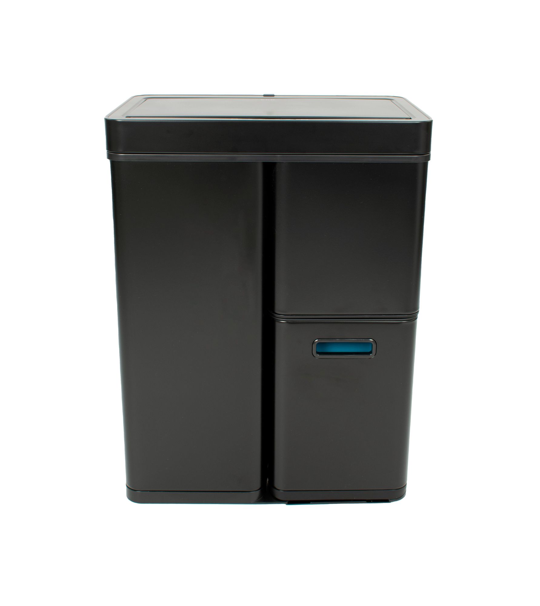 EKO - Mirage Plus Sensor Recycler Abfalleimer 30+15+15 Liter - Acier peint par poudrage Plastique - Schwarz