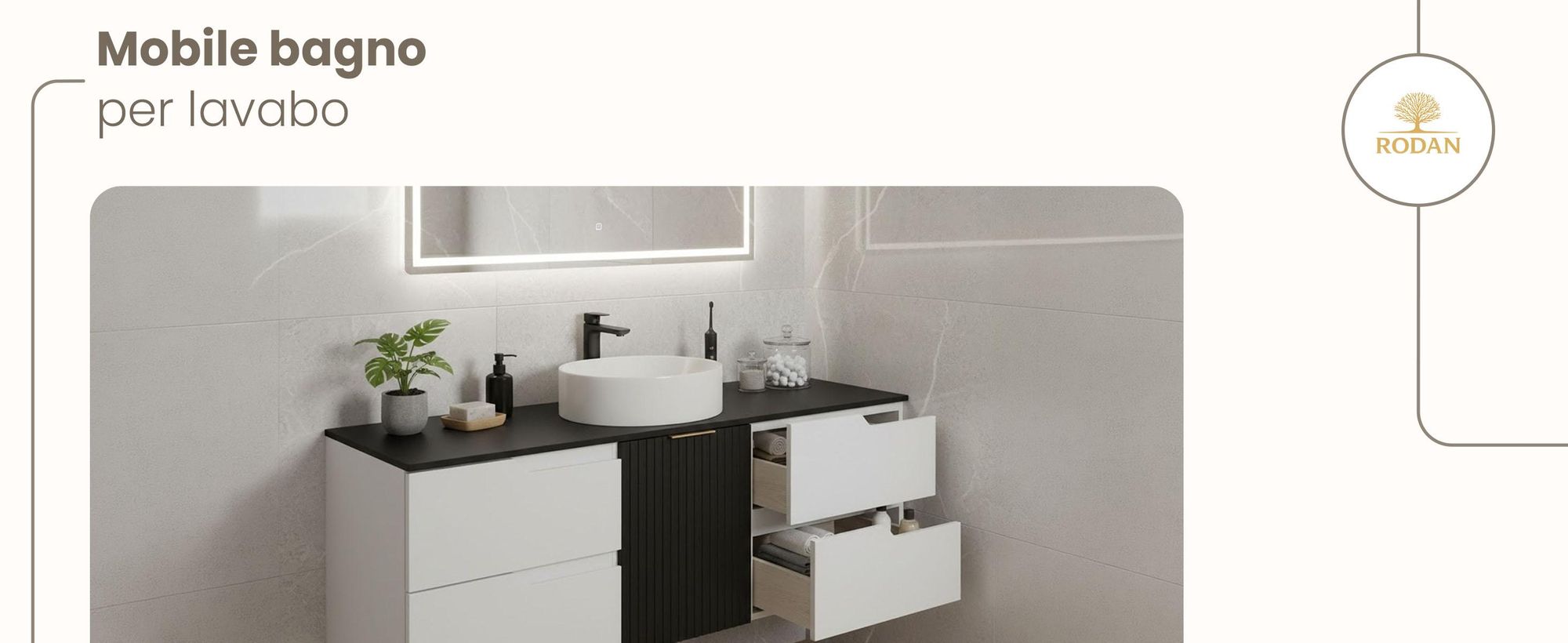 RODAN, mobile bagno, mobile sotto lavabo, mobile bagno moderno, mobili per il bagno