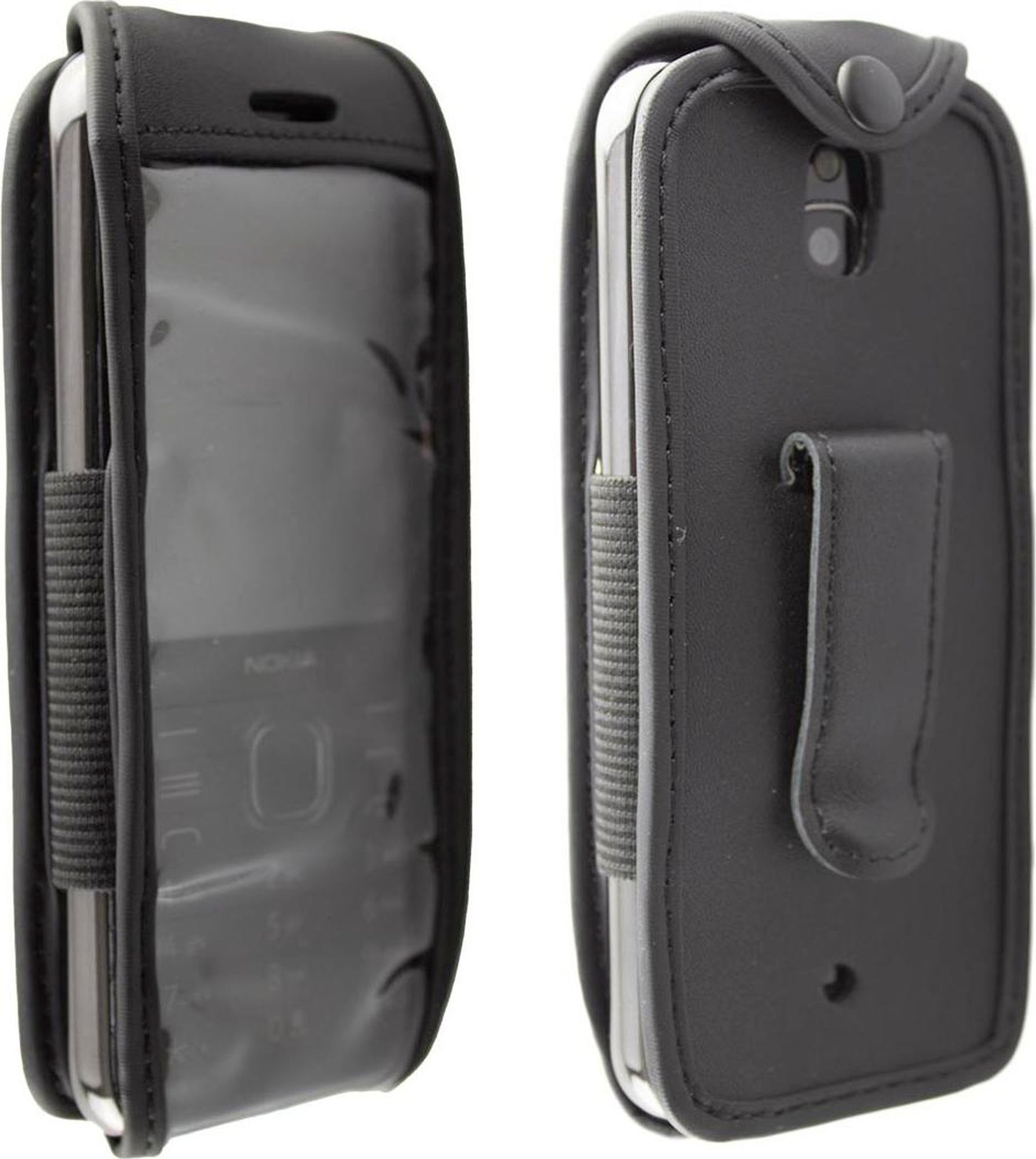 caseroxx Ledertasche mit Gürtelclip kompatibel mit Nokia 6300 4G aus Echtleder, Tasche mit Gürtelclip und Sichtfenster  Bild 2