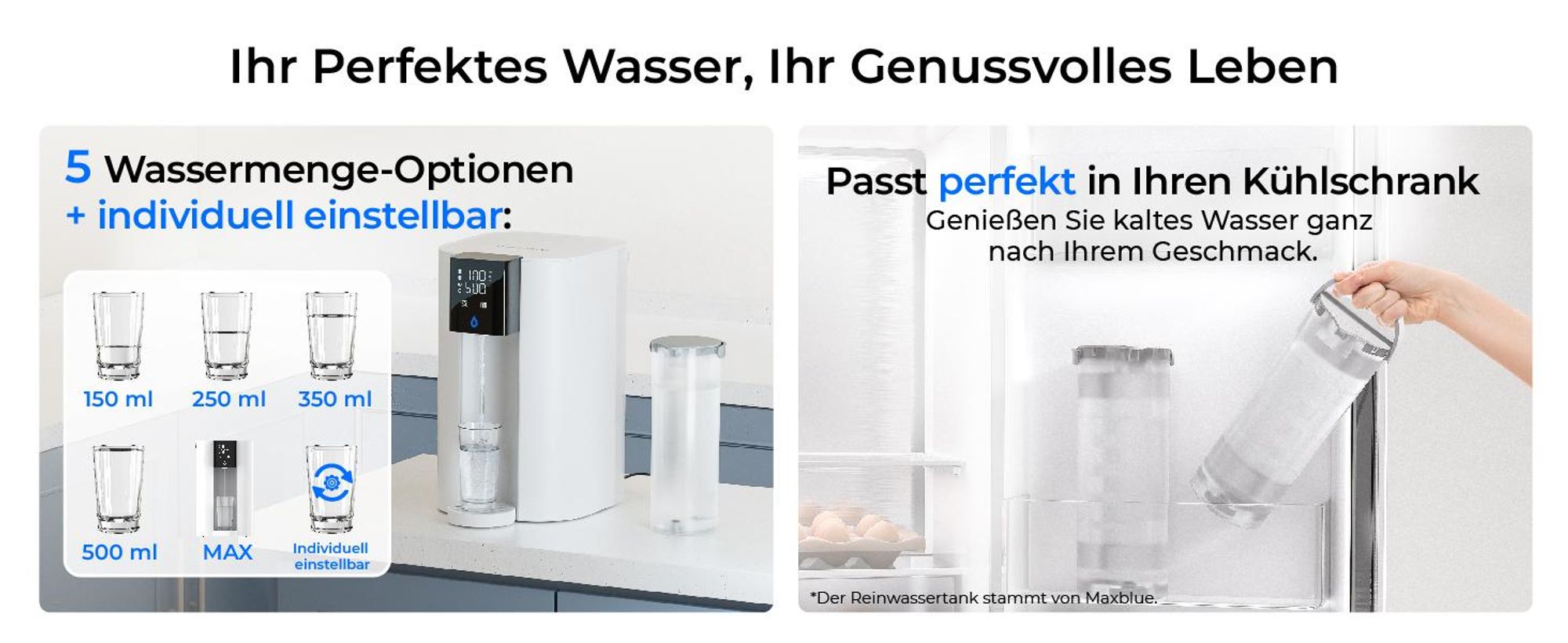 [Alkalisches Mineral] Waterdrop CoreRO Umkehrosmoseanlage, NSF/ANSI 58&372 , 7-stufiger Auftish-Wasserfilter, ohne Installation, WD-C1SL
