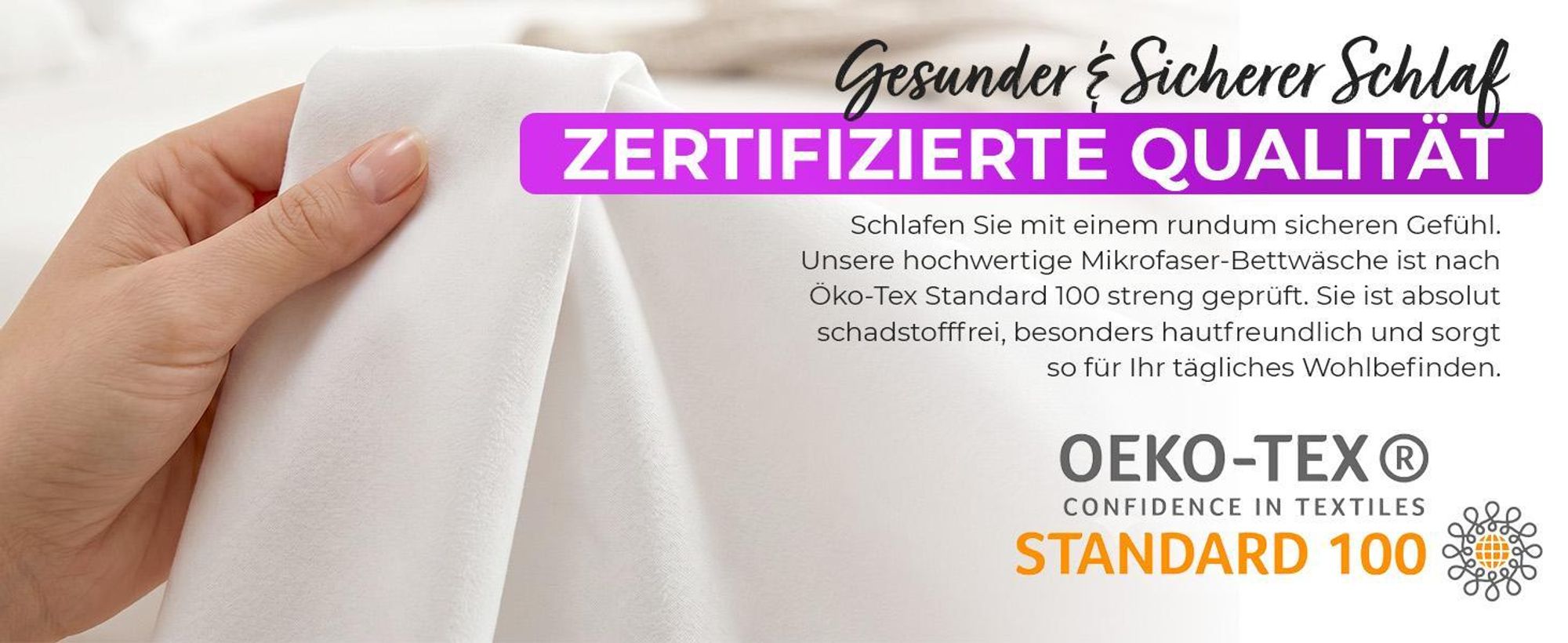 EllaTex Premium Mikrofaser Bettwäsche 155x200 + 80x80 cm – atmungsaktive Bettwäschegarnitur, Farbe: Jeans