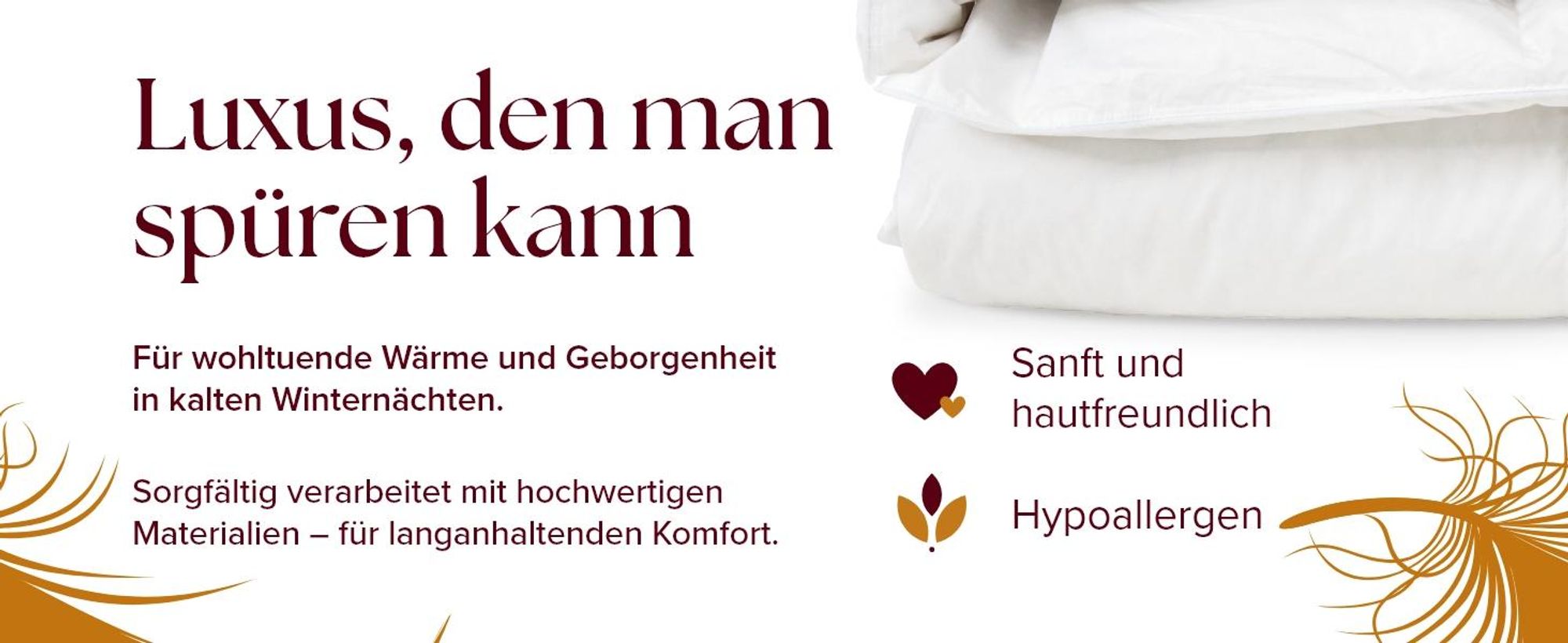 MAXIGA Winter Daunendecke 135x200 – 100% Gänsedaunen, extra warm 1800g, atmungsaktiv & waschbar,  , Allergikerfreundlich
