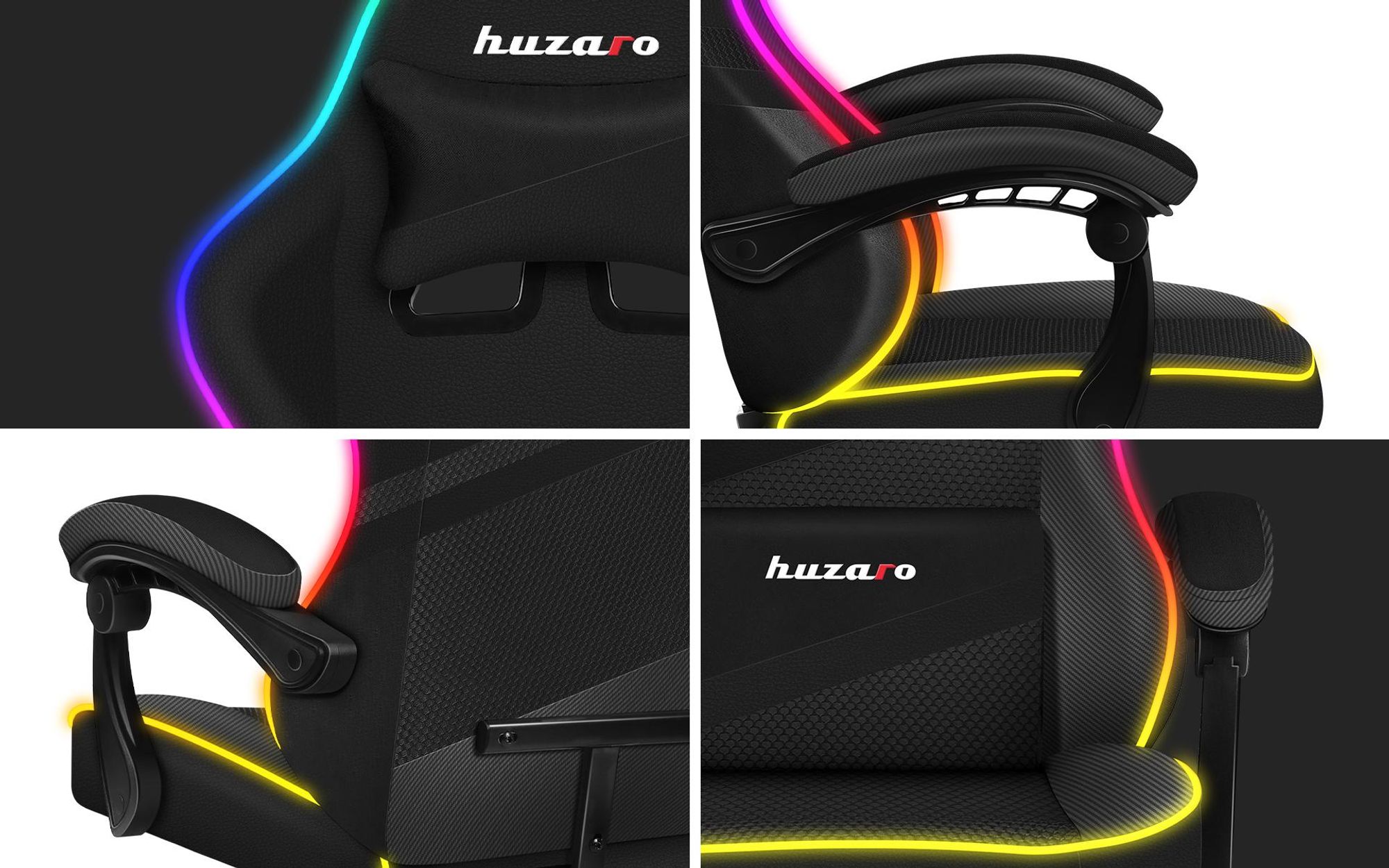 Huzaro Gaming-Stuhl - Force 4.4 RGB Black HZ-Force 4.4
