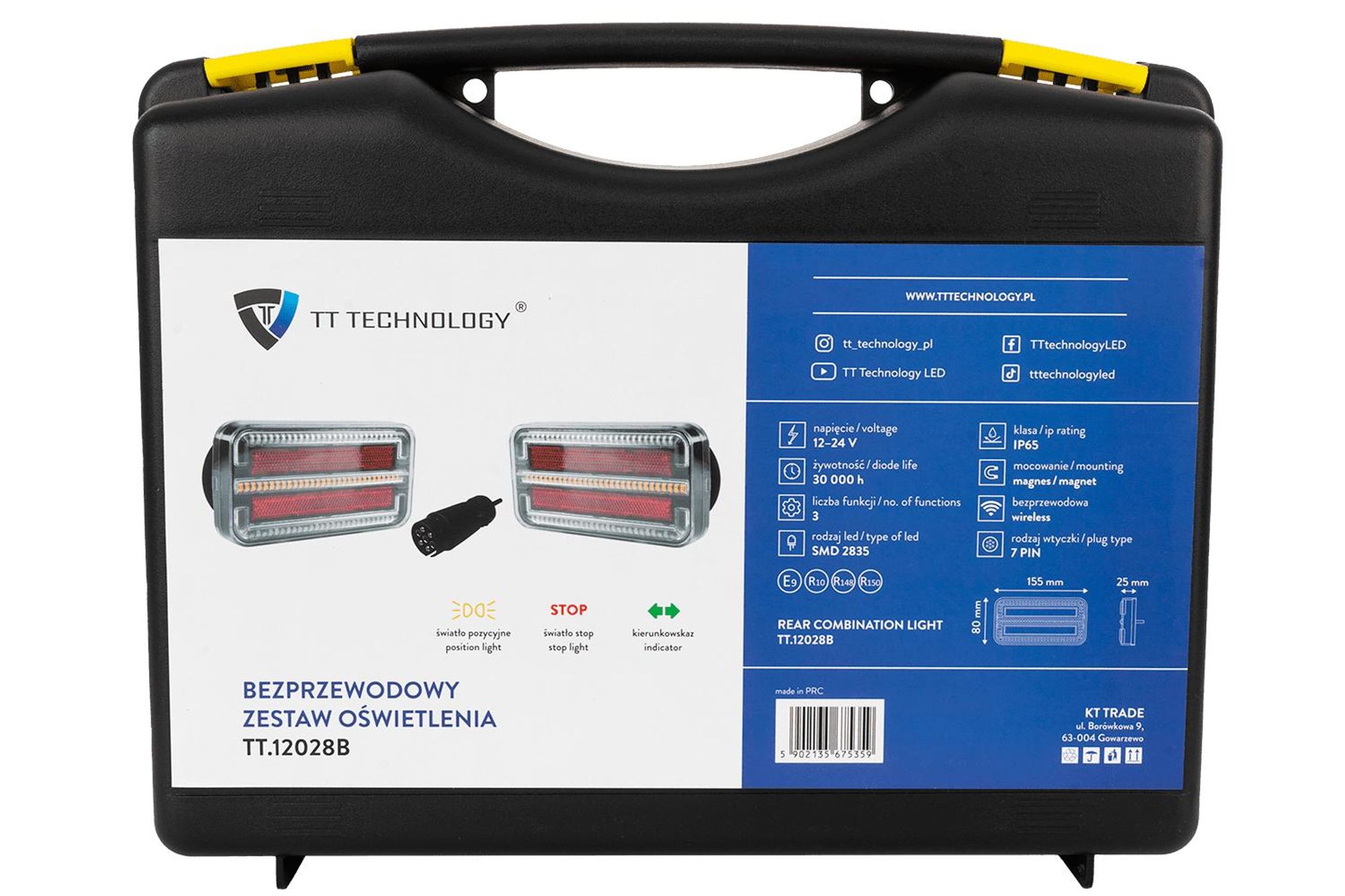 Kabellose magnetische Rückleuchten TT Technology