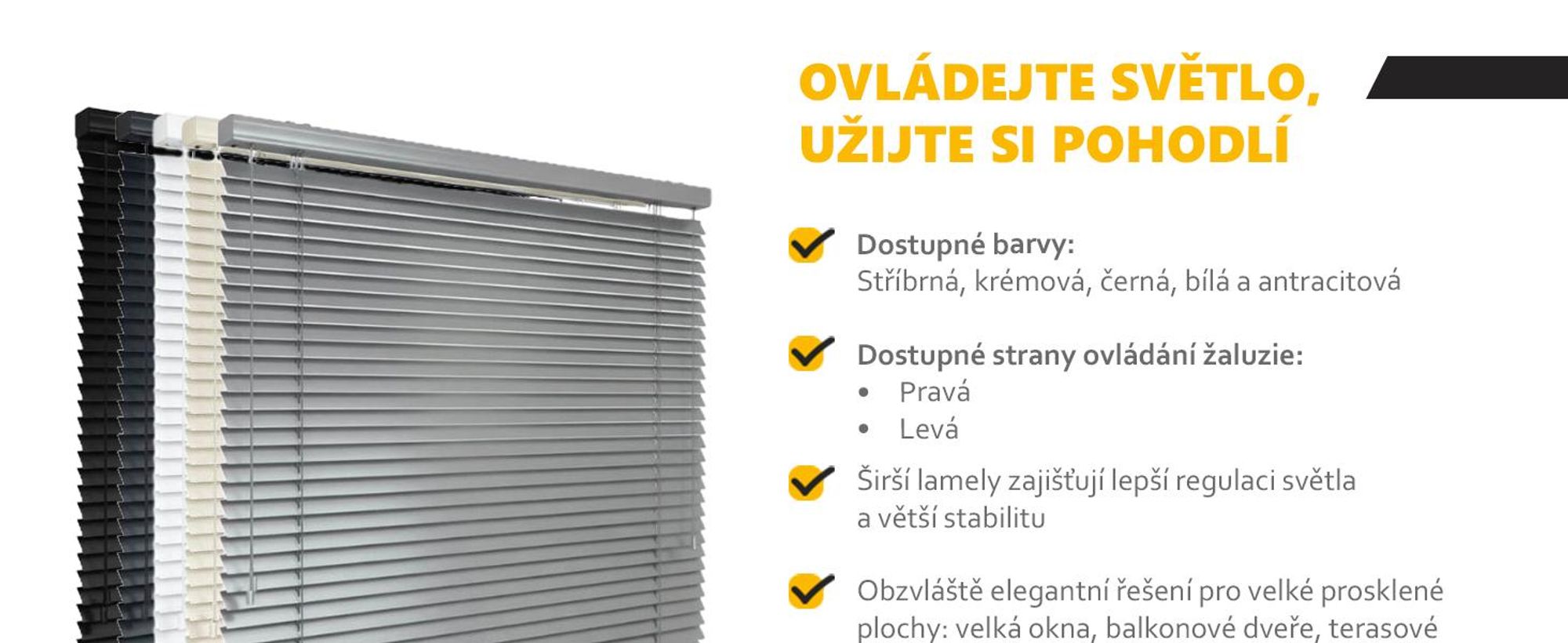 time4blinds, žaluzie do interiéru, 2100x2100mm, vlevo, Antracit
