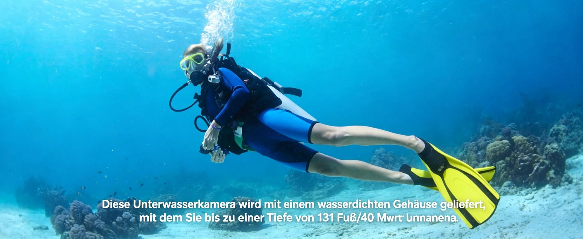 COOAU 4K Action cam 20MP WiFi Sports Kamera Ultra HD Unterwasserkamera 40m 170 ° Weitwinkel 2.4G Fernbedienung Zeitraffer mit 2 Stk Akkus