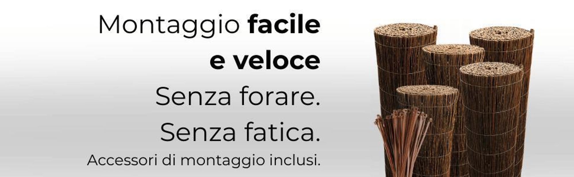 FOR THE GARDEN Stuoia in Salice 200x300 cm – Recinzione Naturale, Frangivento e Frangisole per Balcone e Giardino