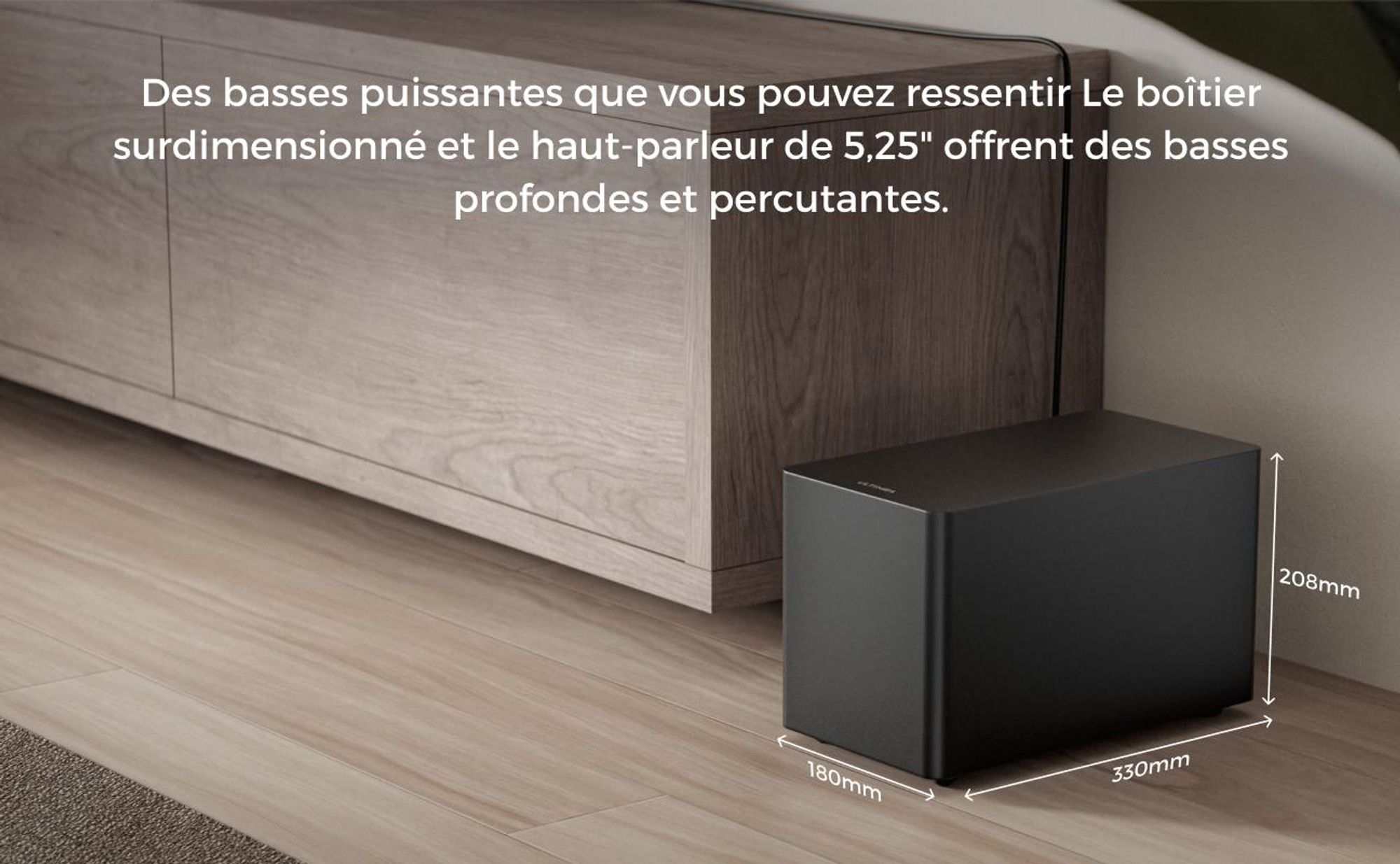 Barre de son ULTIMEA 5.1 Dolby Atmos, Système de son Home Cinéma avec caisson de basses, puissance 340W, contrôle par application, Bluetooth 5.4