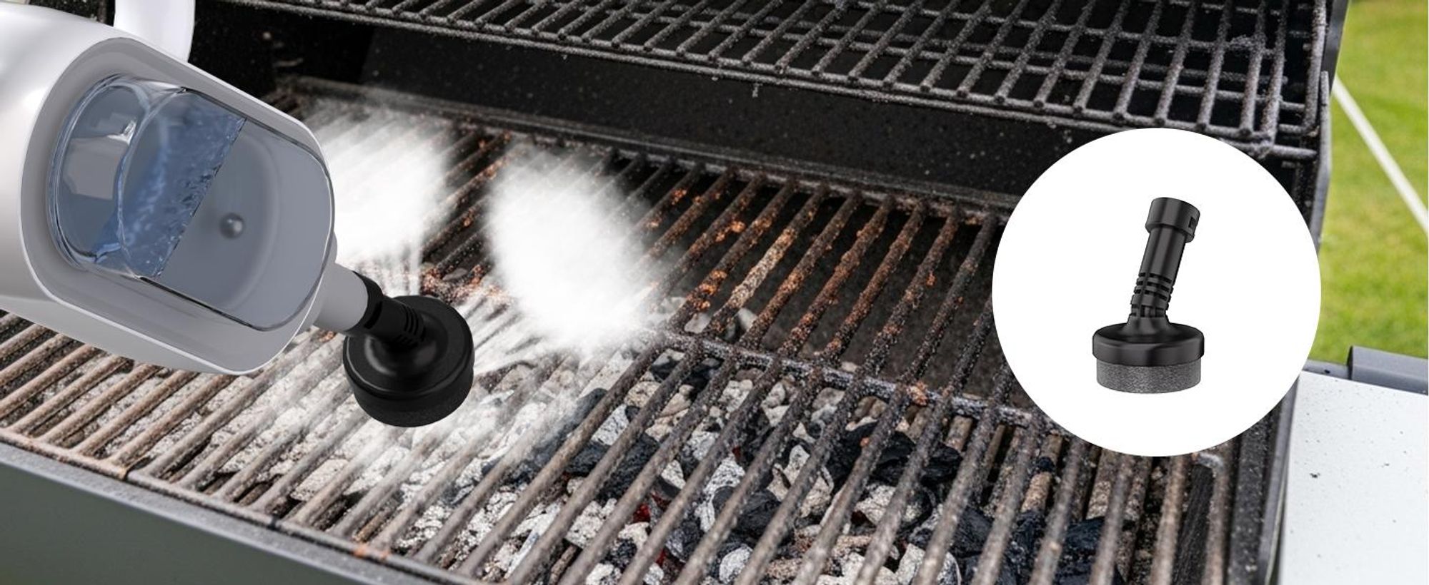 13-in-1 Dampfbesen & Dampfreiniger, 20s Aufheizung, 3 Stufen, 1500W Multifunktions Dampfmopp mit 500ml Tank & 7m Kabel für Böden Teppiche Fenster Glas