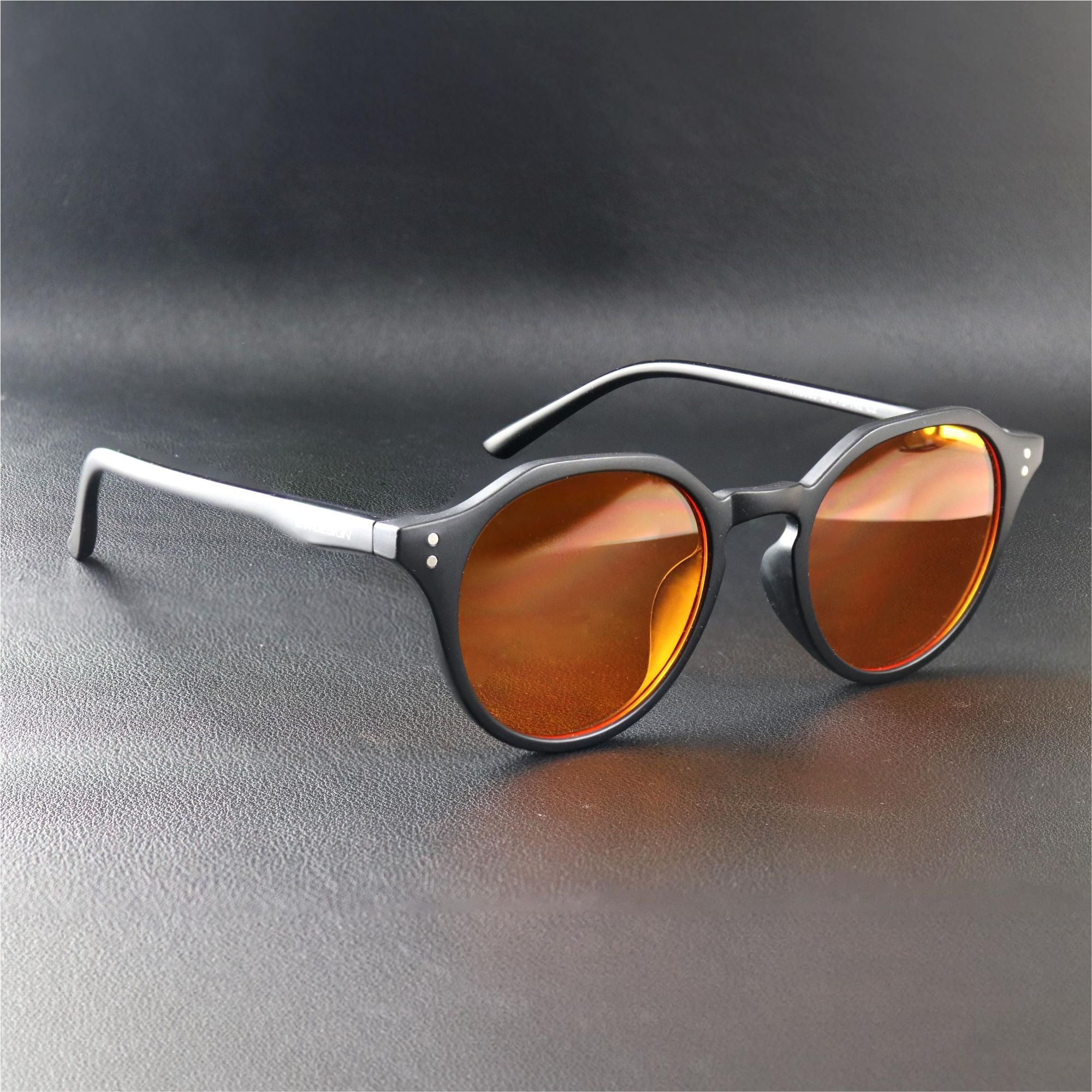 Computerbrille mit Blaulichtfilter Rund Oval Schwarz Arbeitsplatzbrille Anti-Blaulicht Brille 99%